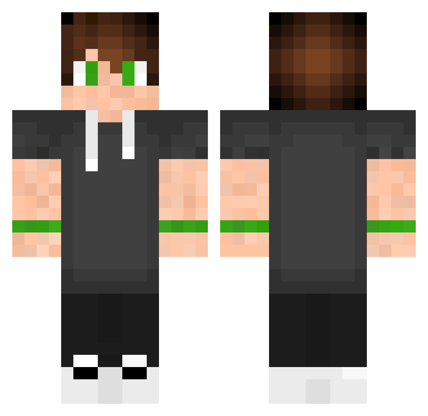 Turan_Toprak Minecraft skin, front and back view