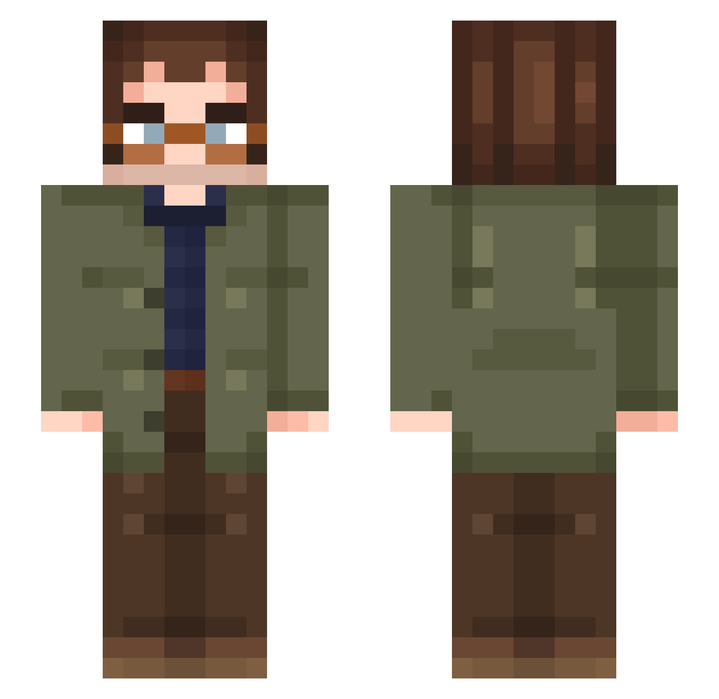 weak_snify Minecraft skin, front and back view