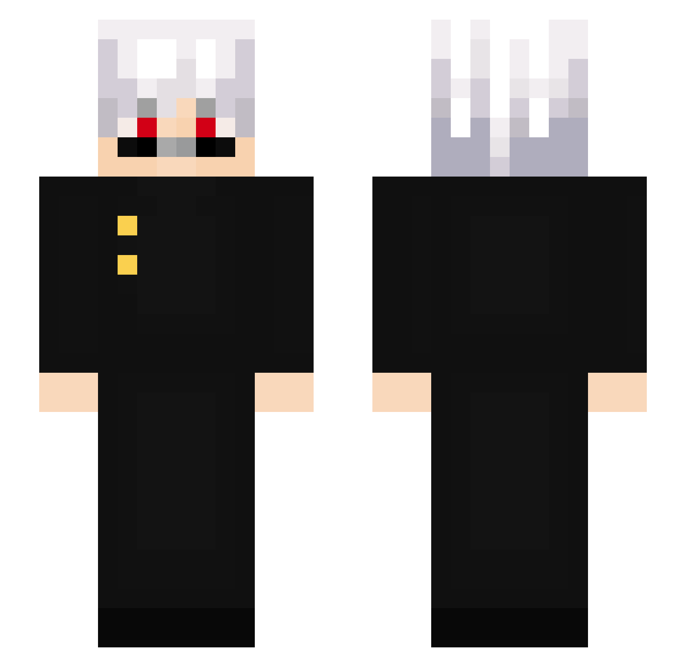 vFranci_Fx Minecraft skin, front and back view