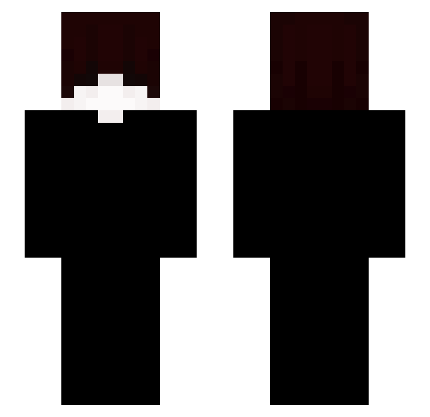 zxbw1 Minecraft skin, front and back view