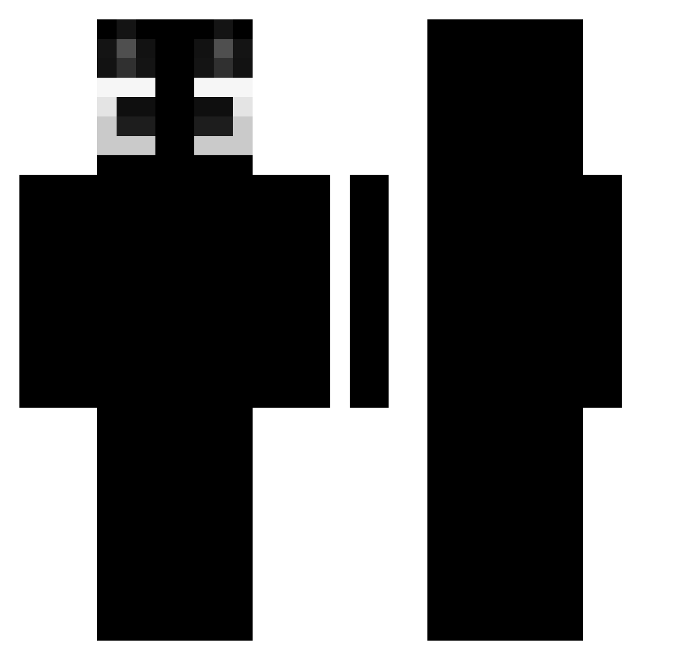 maybe8CPS Minecraft skin, front and back view