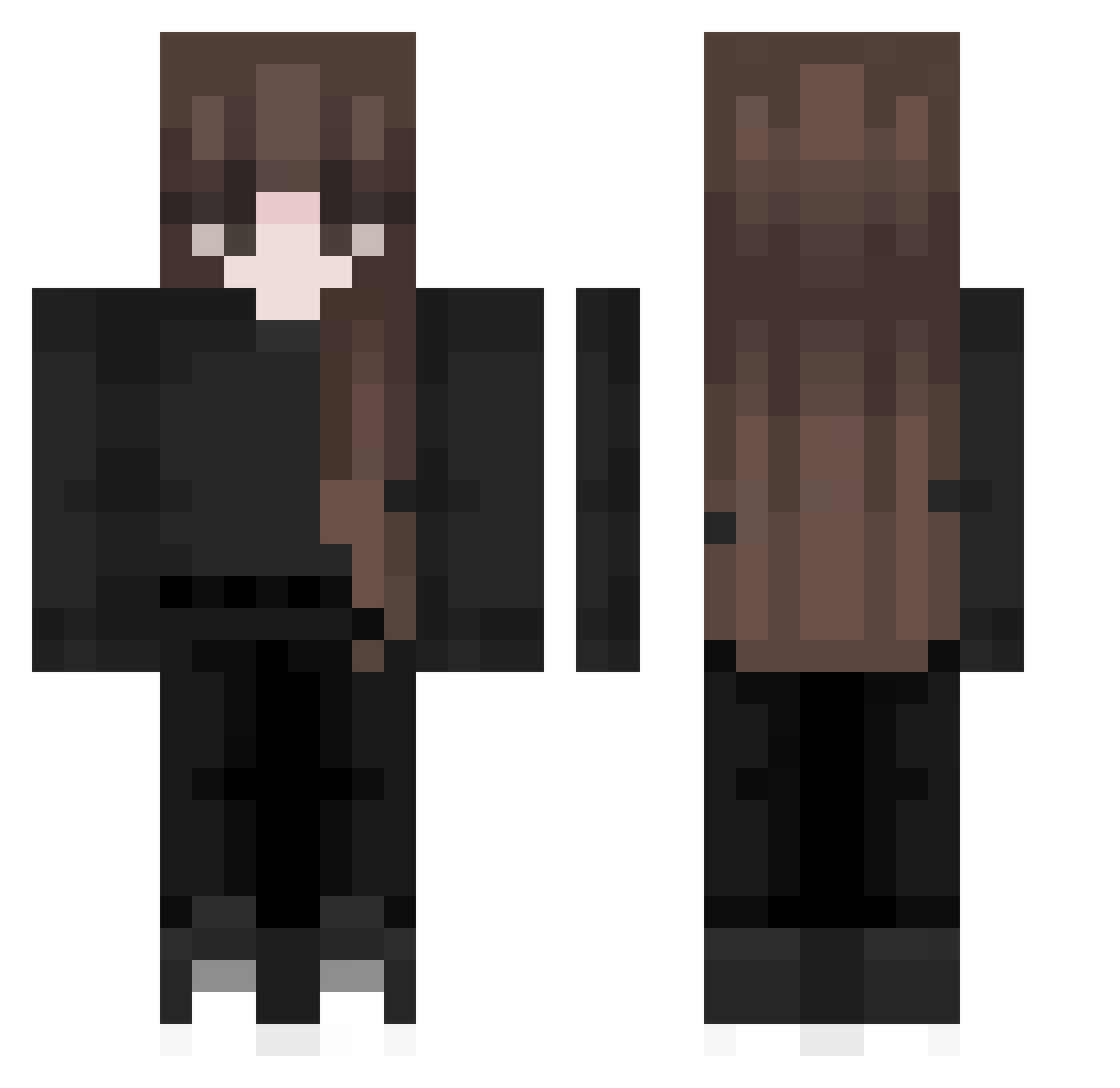 quark_____ Minecraft skin, front and back view