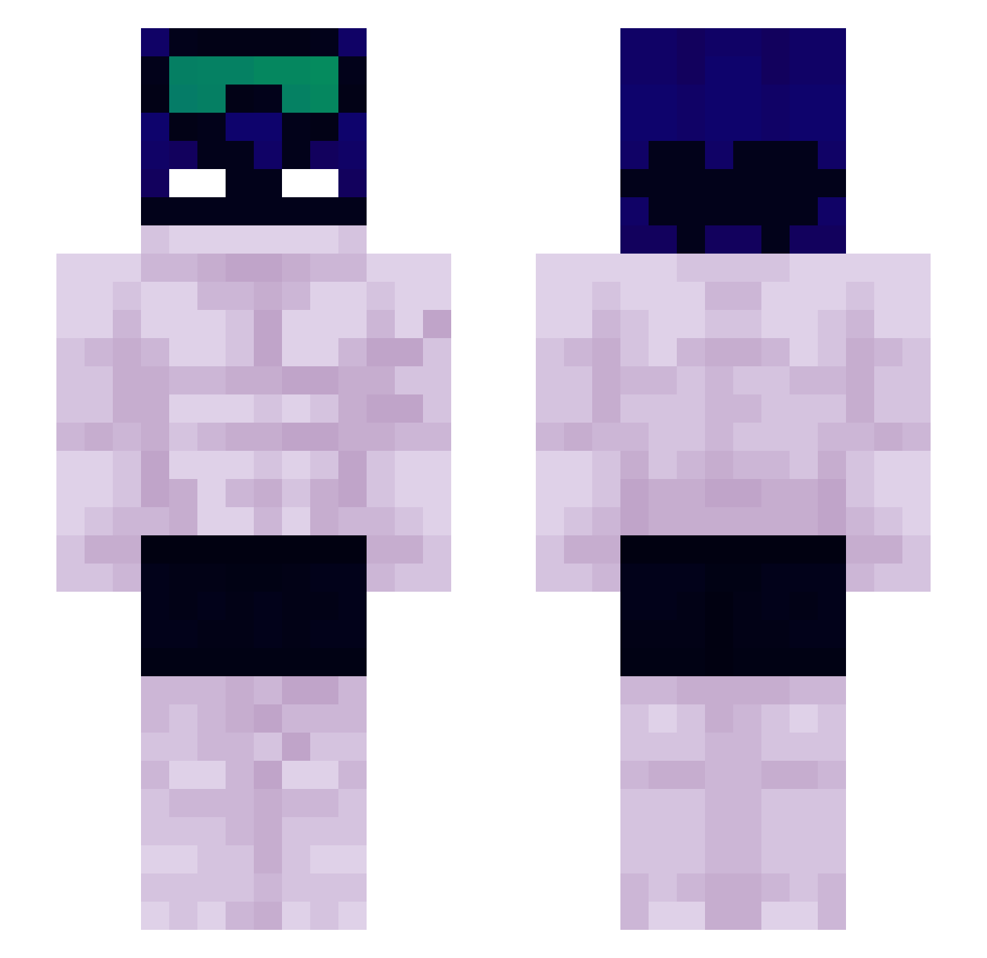 HaKurt114 Minecraft skin, front and back view