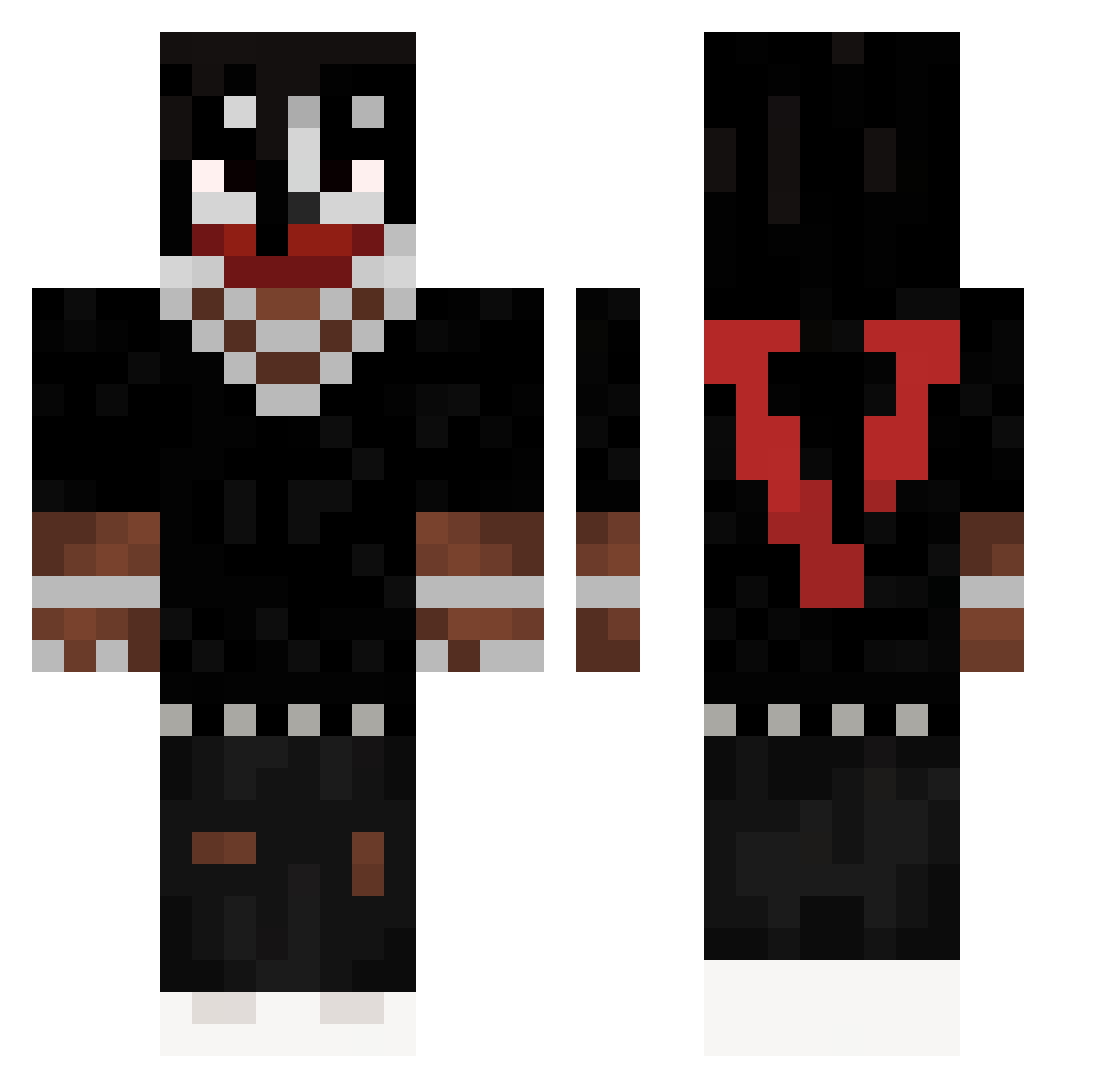 _Blipa_ Minecraft skin, front and back view
