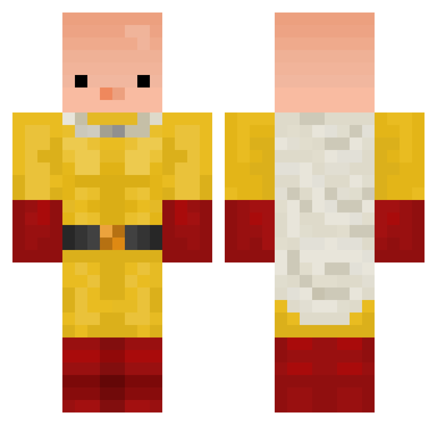 SonJunsuh Minecraft skin, front and back view