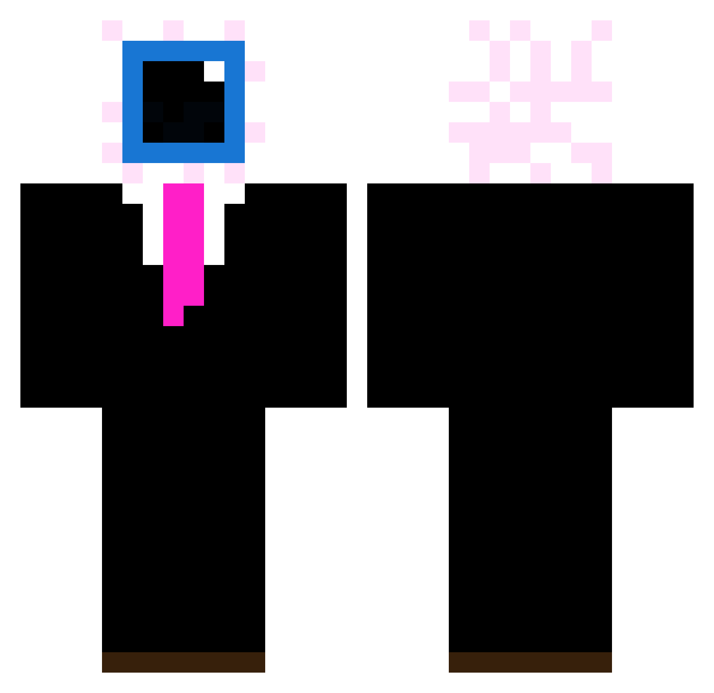 kipetokri Minecraft skin, front and back view