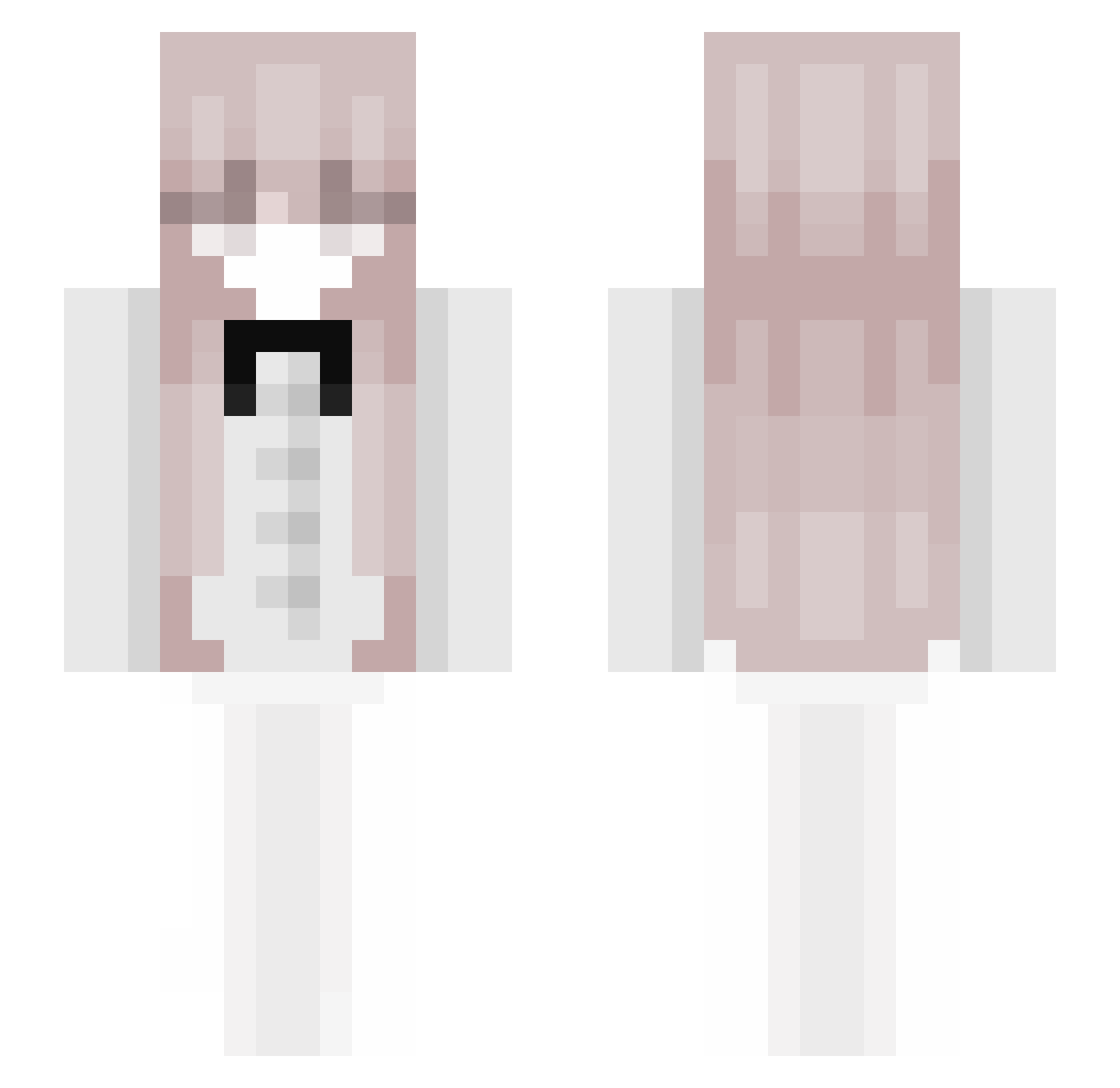 vviia Minecraft skin, front and back view