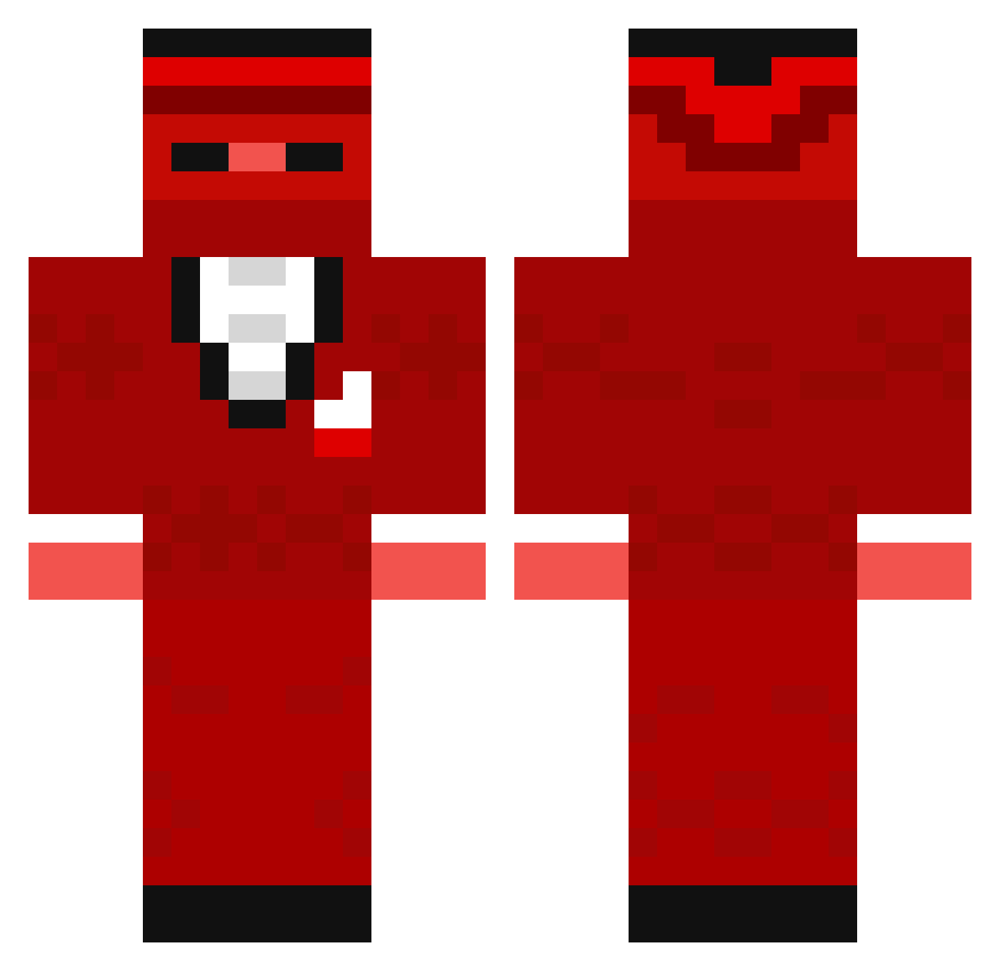 Solan_PB Minecraft skin, front and back view
