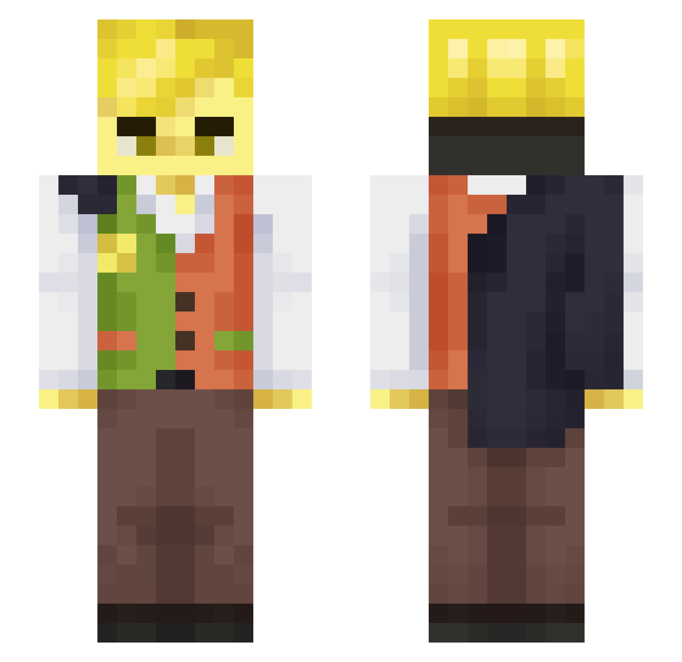 SuperIgor0323 Minecraft skin, front and back view