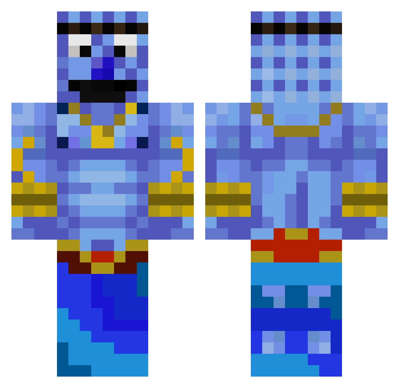 LaCousineDyzwiix - genie Minecraft skin