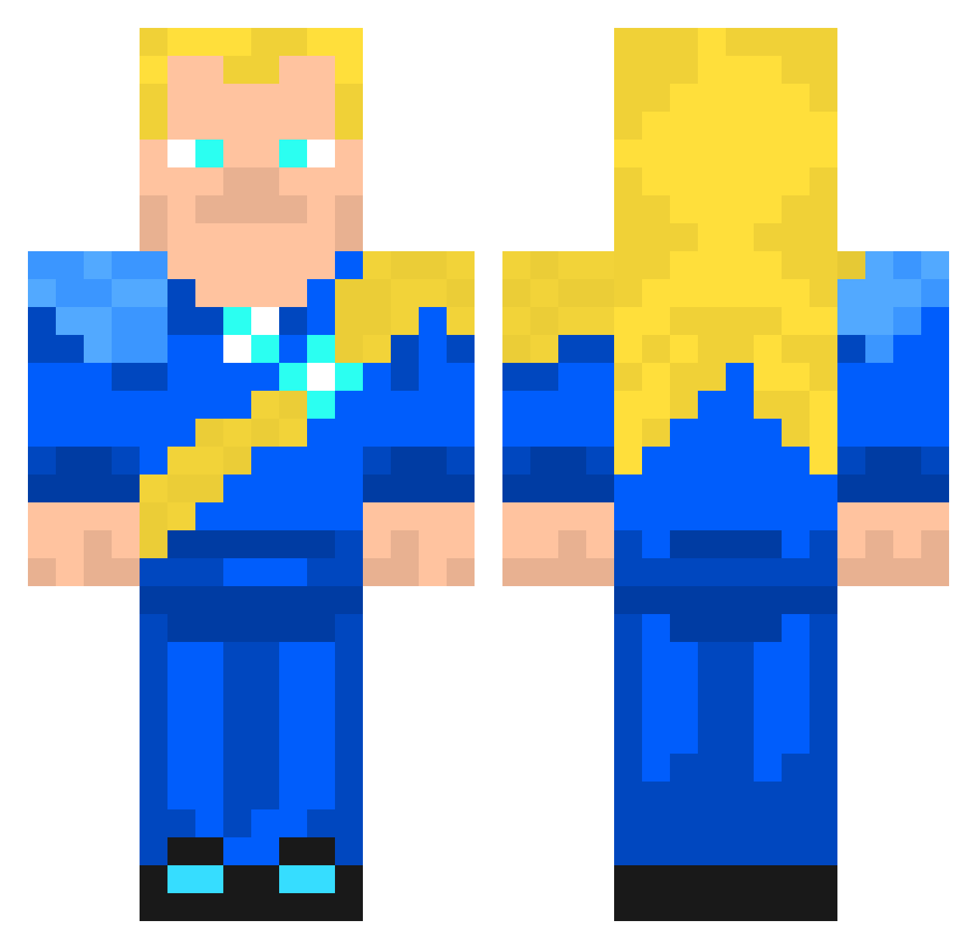 RozgniataczJajec Minecraft skin, front and back view