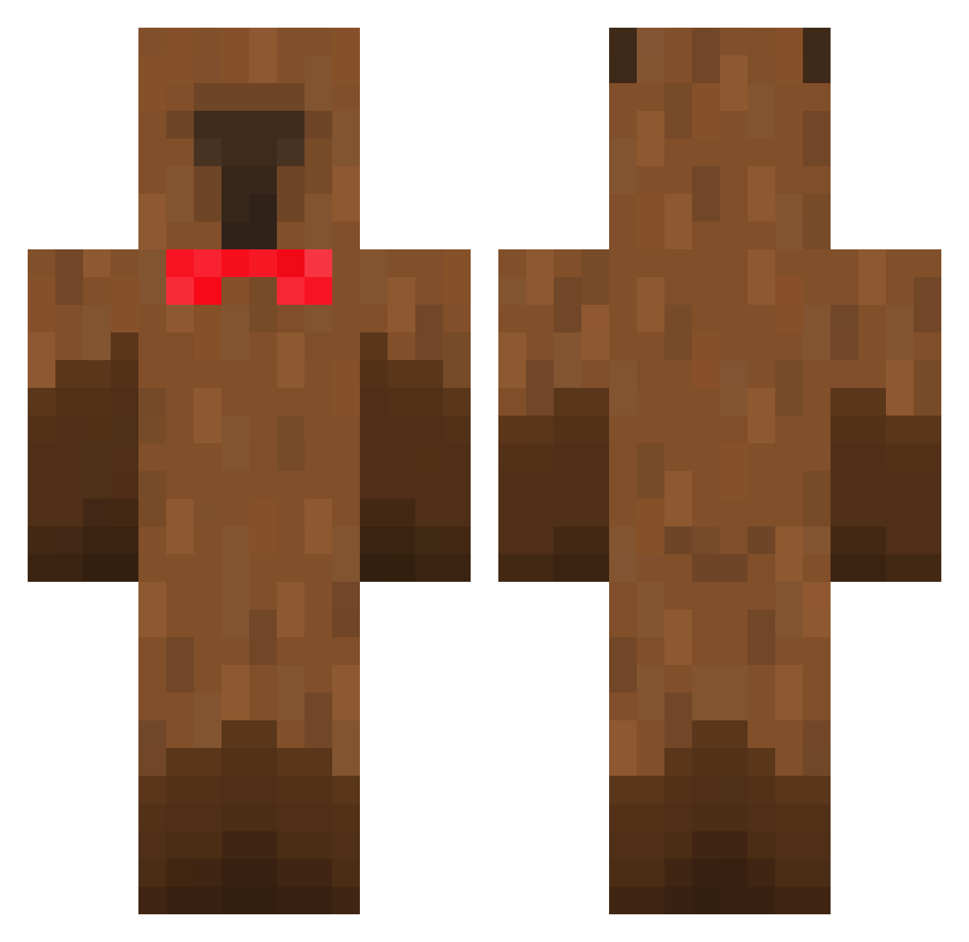 Mxrtinius Minecraft skin, front and back view