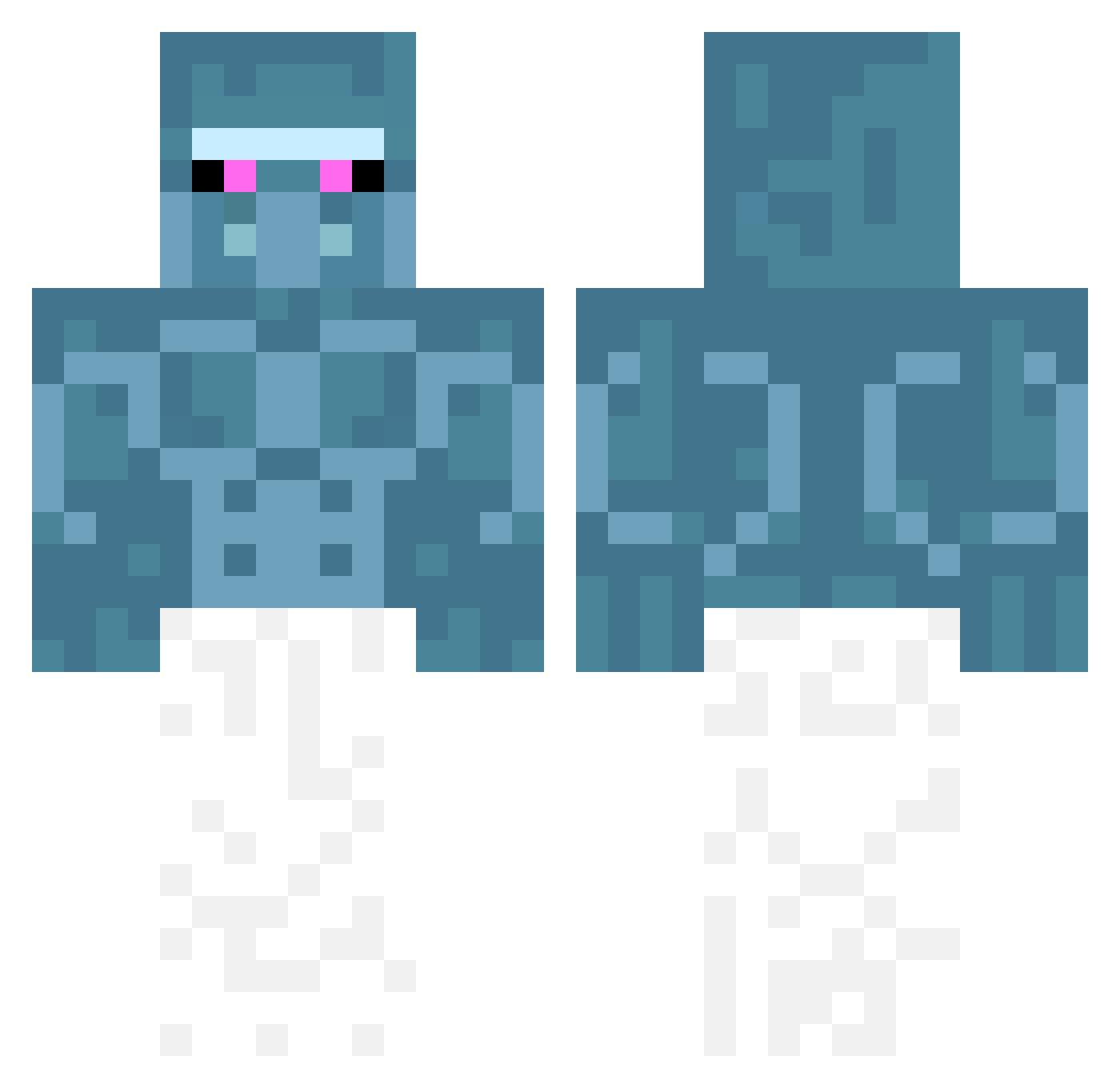 woopang11 Minecraft skin, front and back view