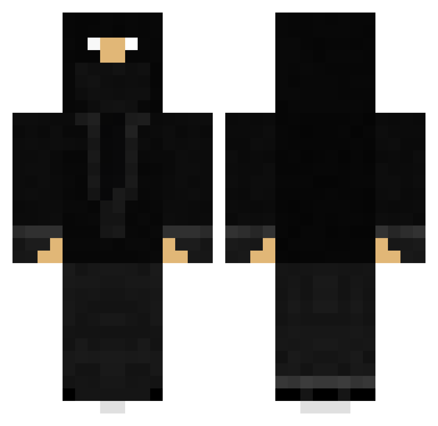 spartatrium Minecraft skin, front and back view