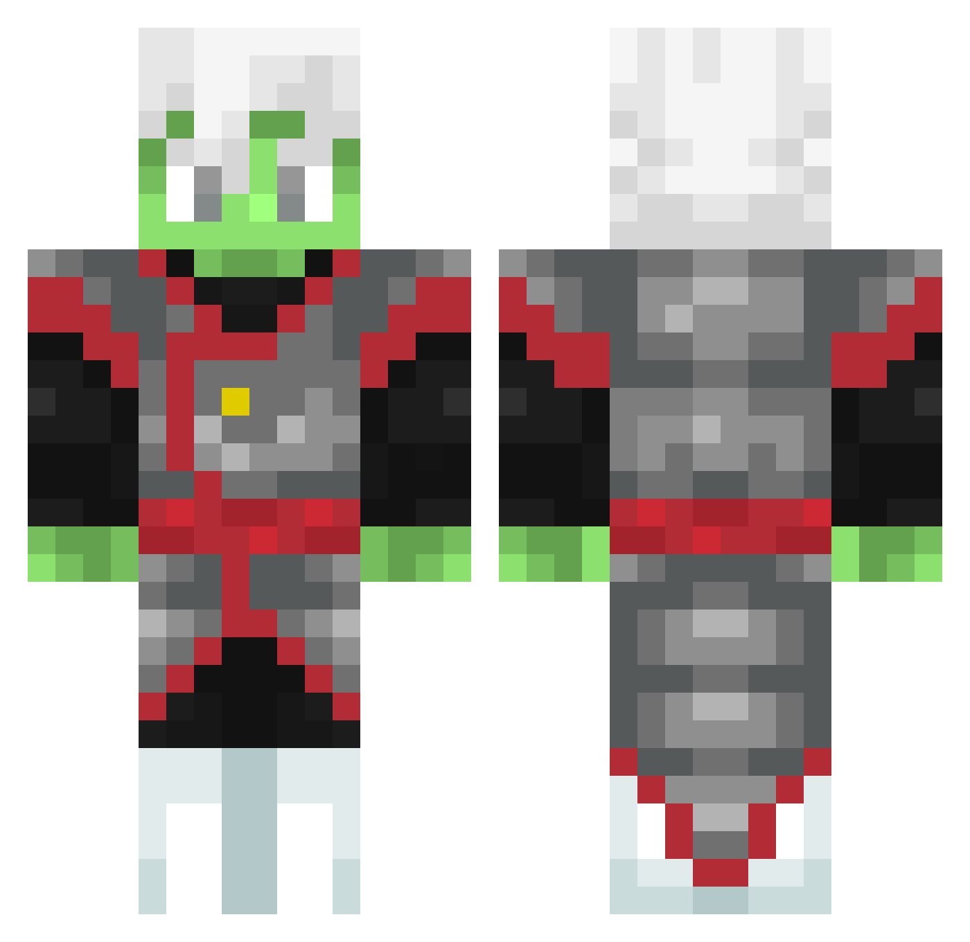 __ZET__ Minecraft skin, front and back view