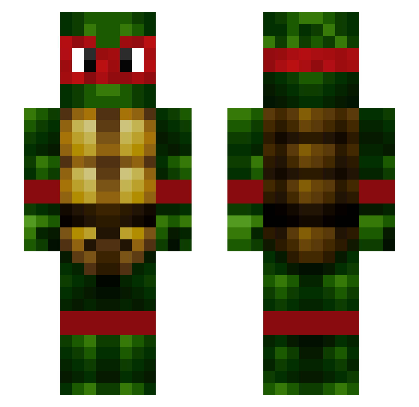 SondreT69 Minecraft skin, front and back view
