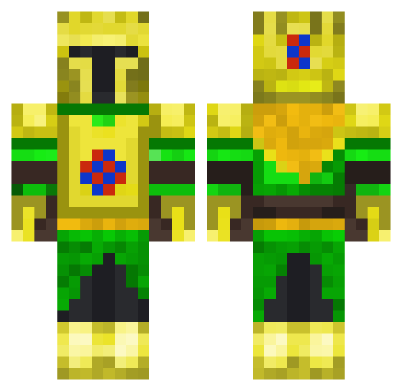 Mario_Pro11 Minecraft skin, front and back view