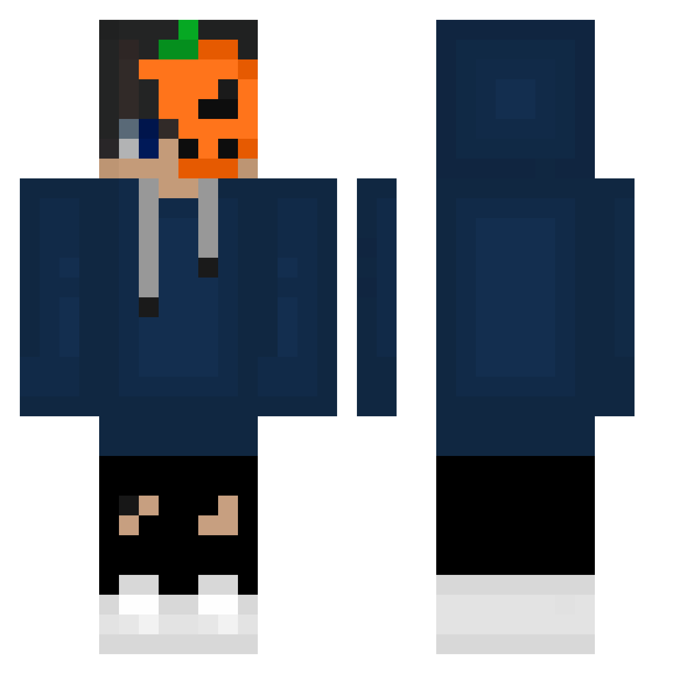 LamyHDYT Minecraft skin, front and back view