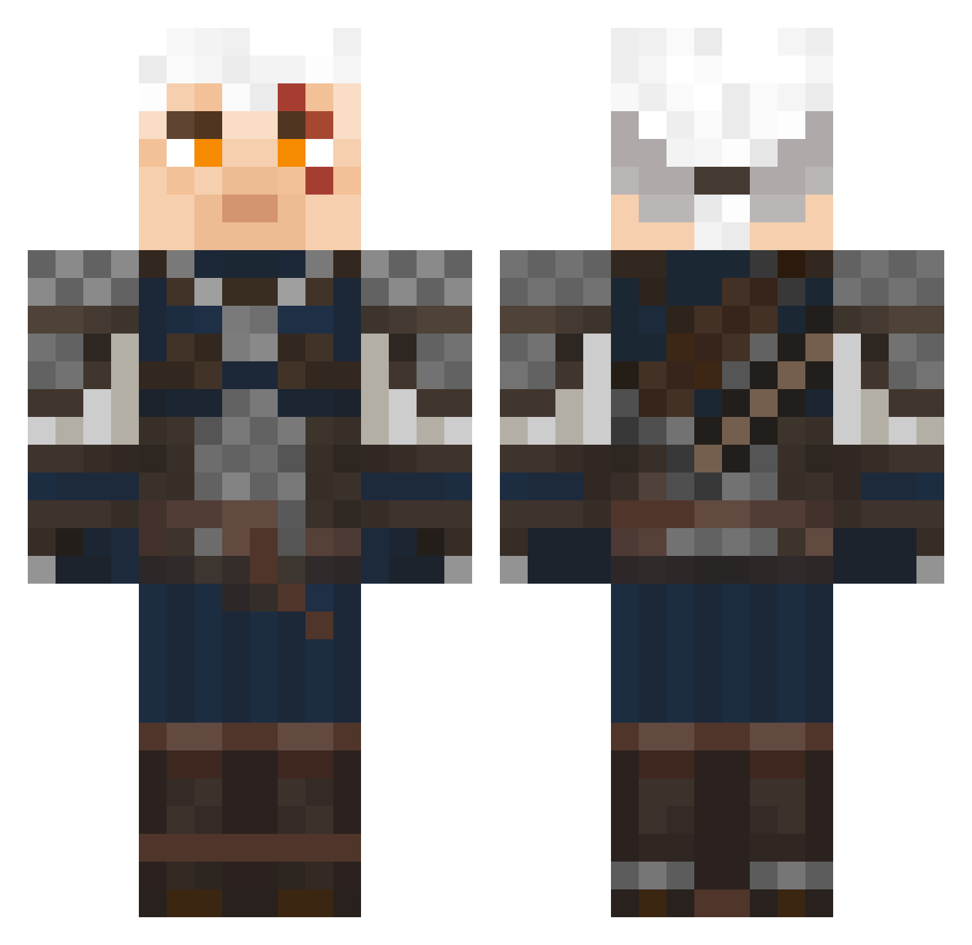 Mc_Elroy Minecraft skin, front and back view