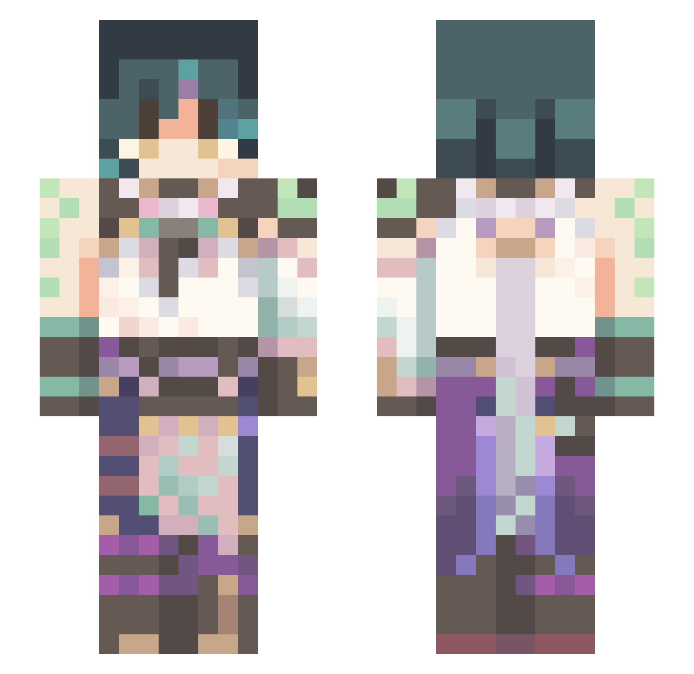 cherry_1021 Minecraft skin, front and back view