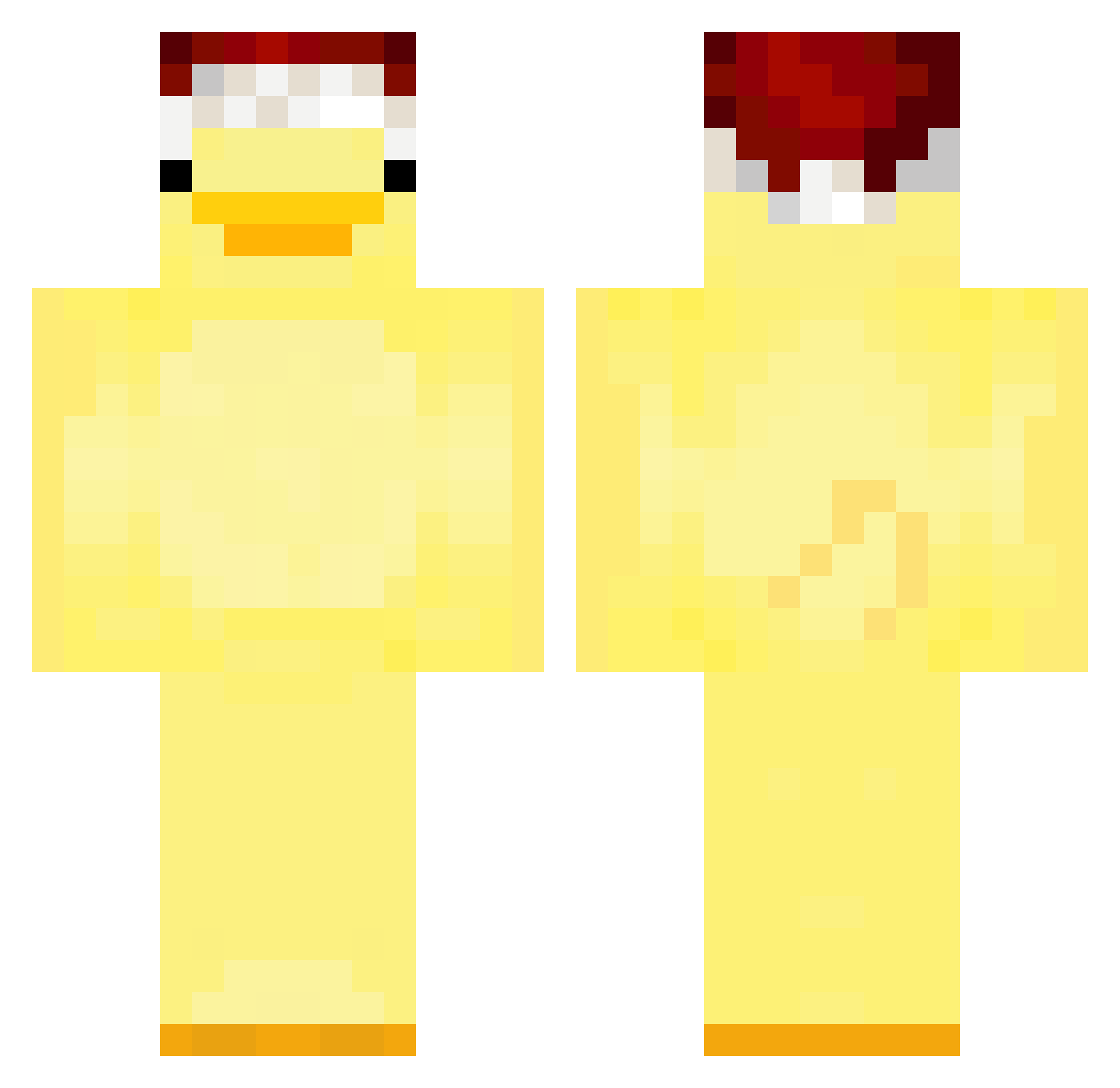 Markkaa Minecraft skin, front and back view