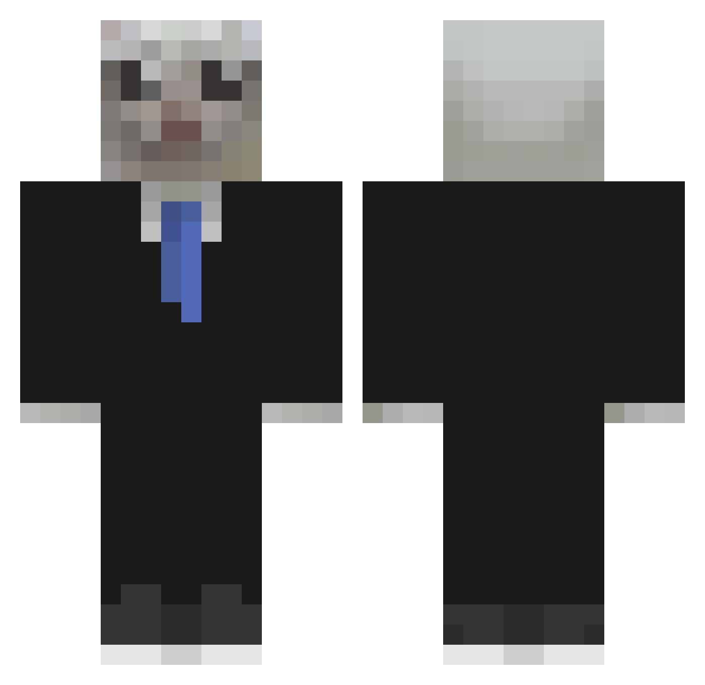 lobontiu Minecraft skin, front and back view
