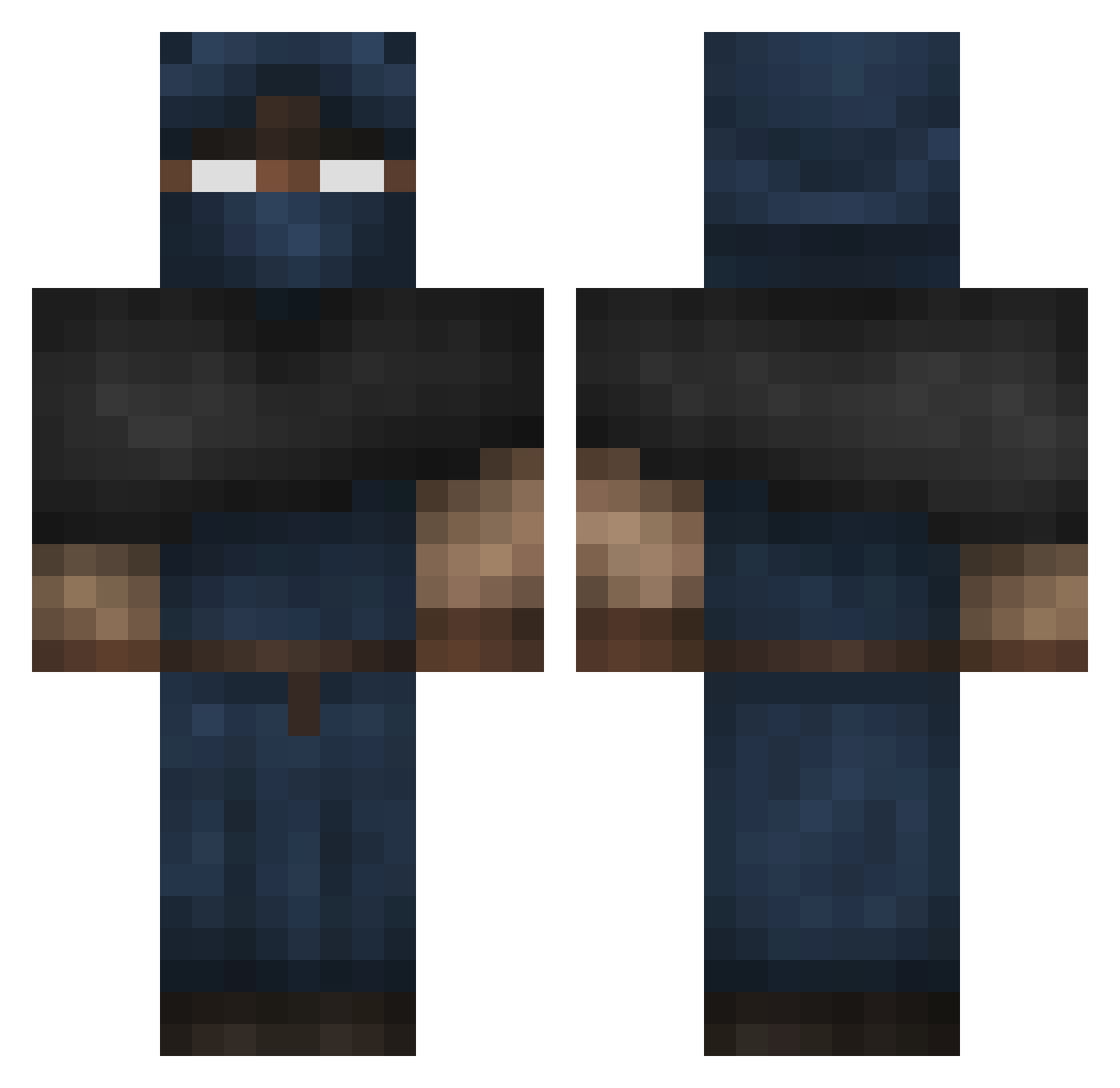 GodBlessMetaZer Minecraft skin, front and back view