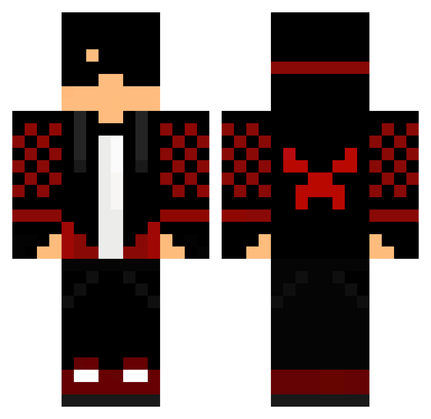 xXSoulPvPXx Minecraft skin, front and back view