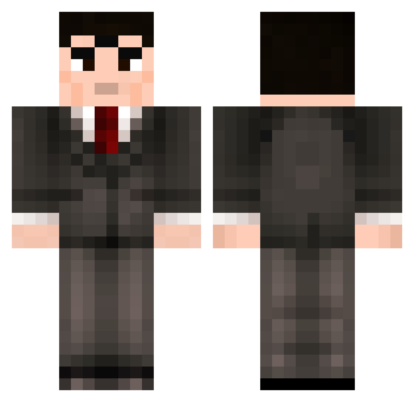 Genpai_ Minecraft skin, front and back view