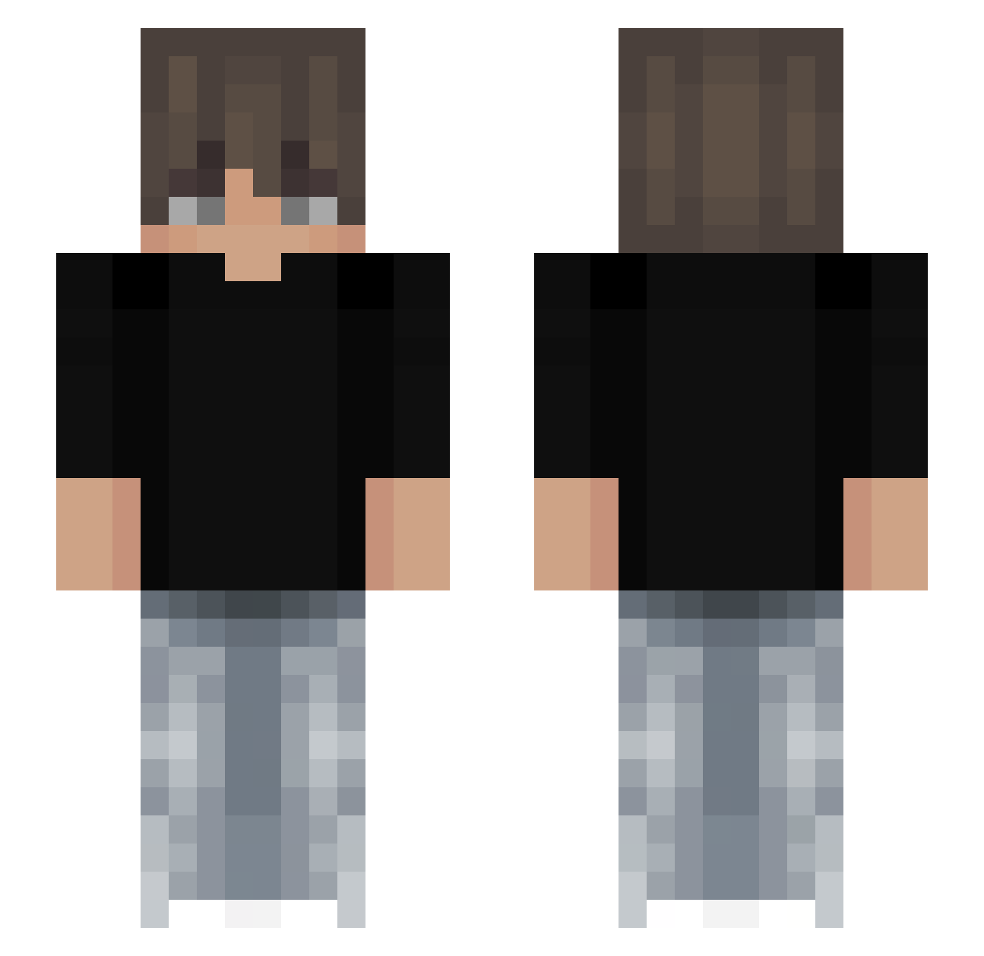 ALBATHROSD Minecraft skin, front and back view