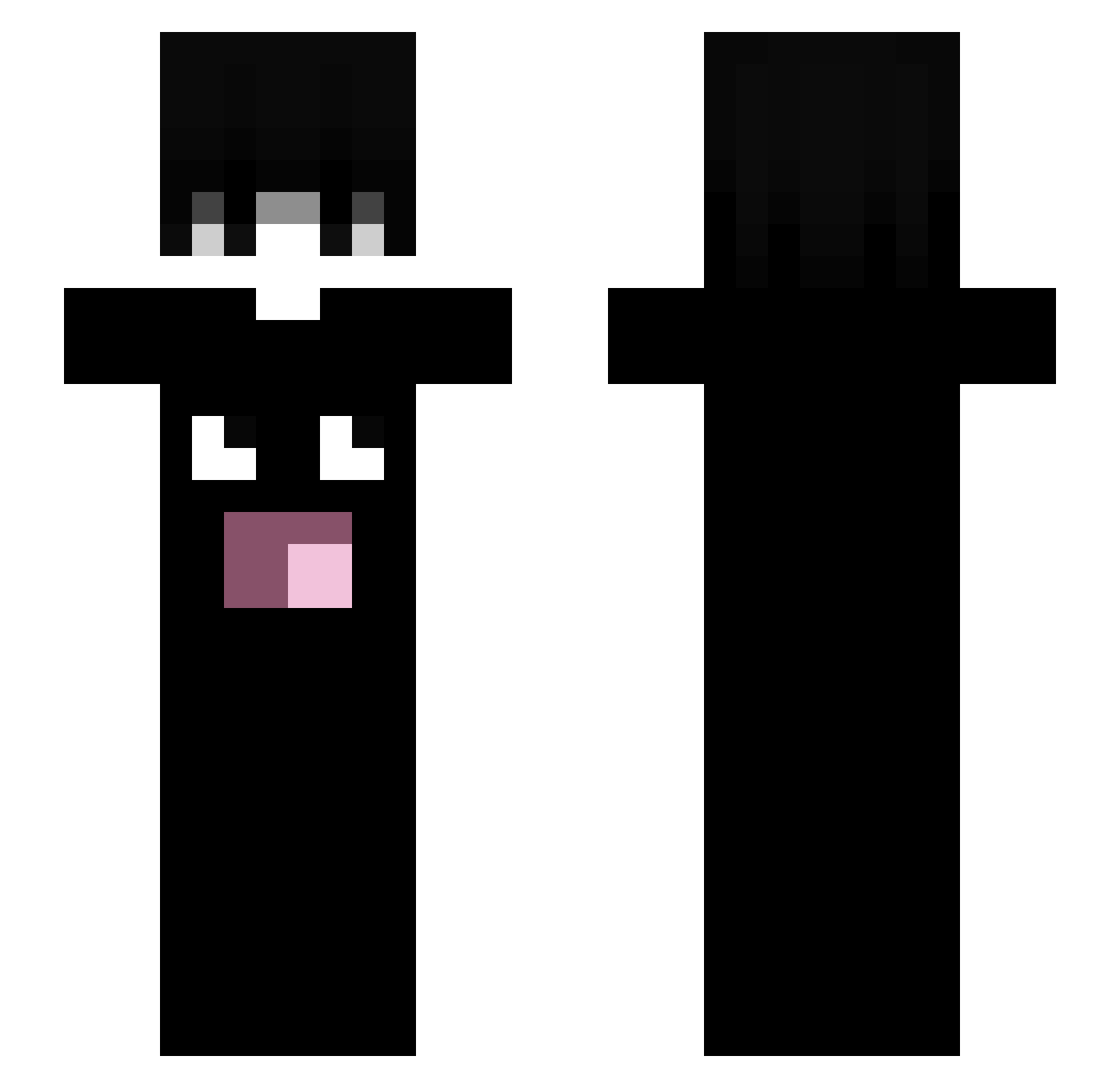Mikawodhi Minecraft skin, front and back view