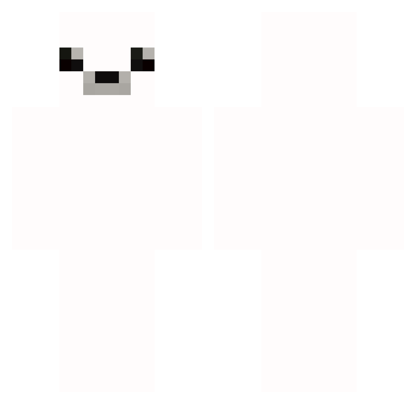 skifat Minecraft skin, front and back view