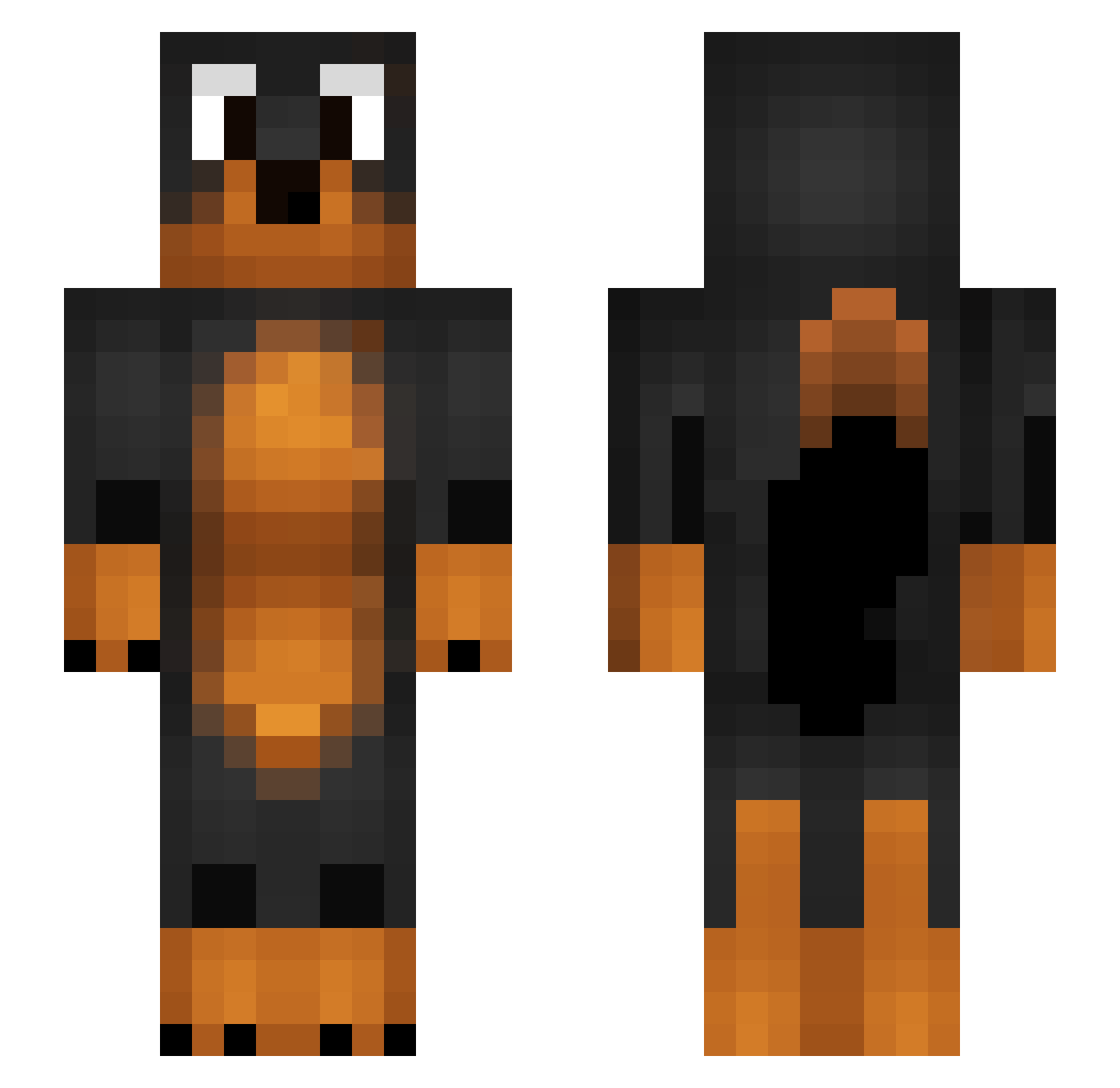 richardlmaoxd Minecraft skin, front and back view