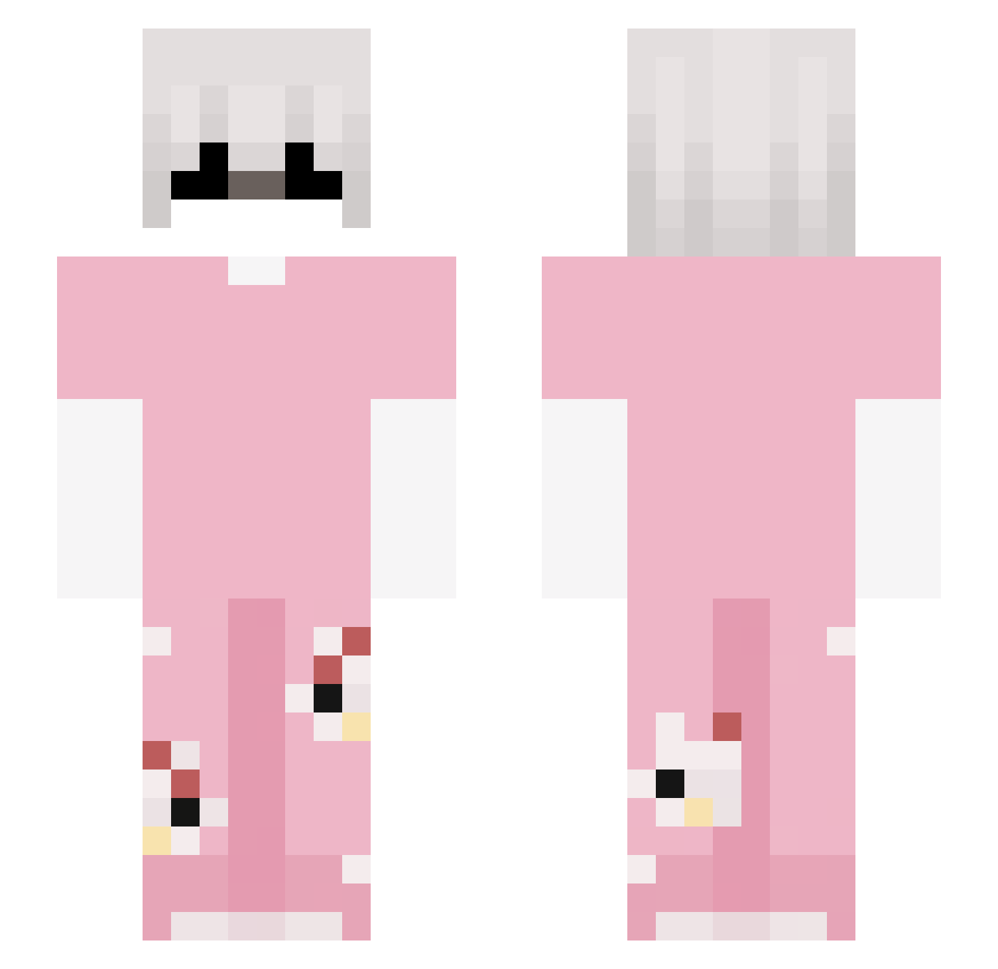 LordJack89 Minecraft skin, front and back view