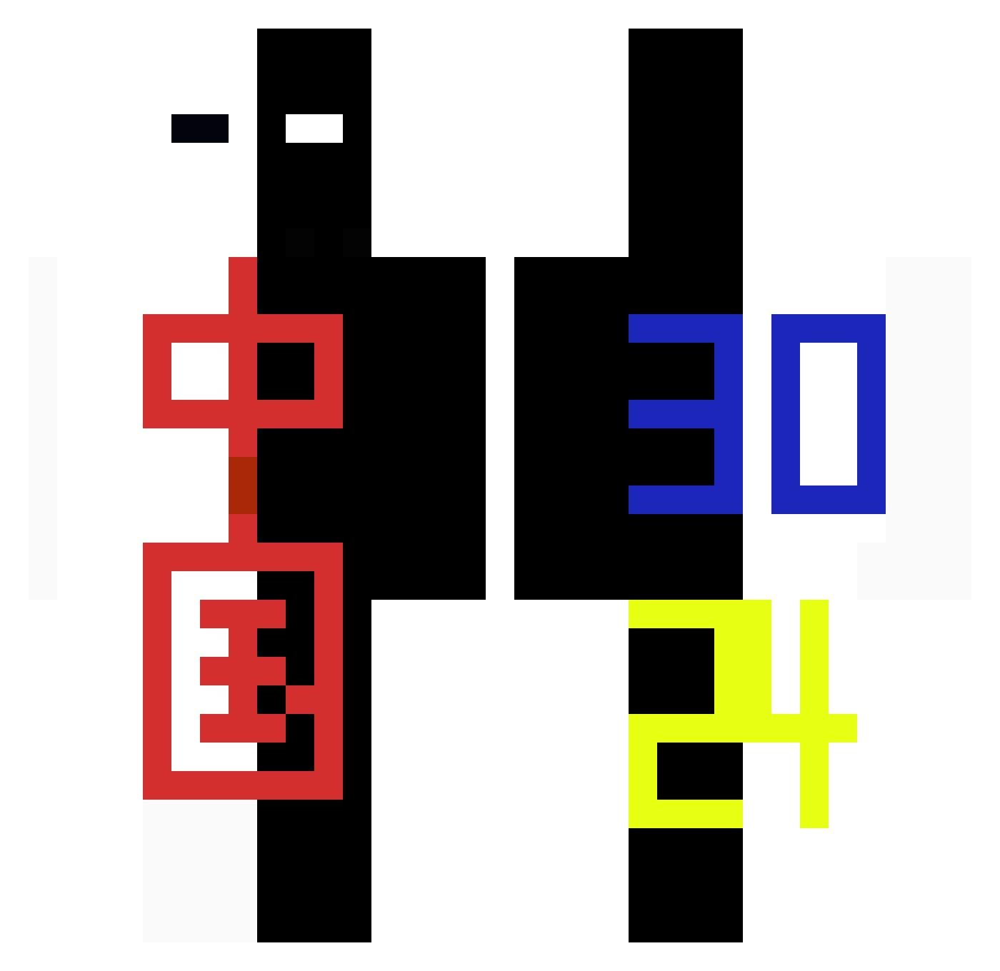 ZP_QR Minecraft skin, front and back view