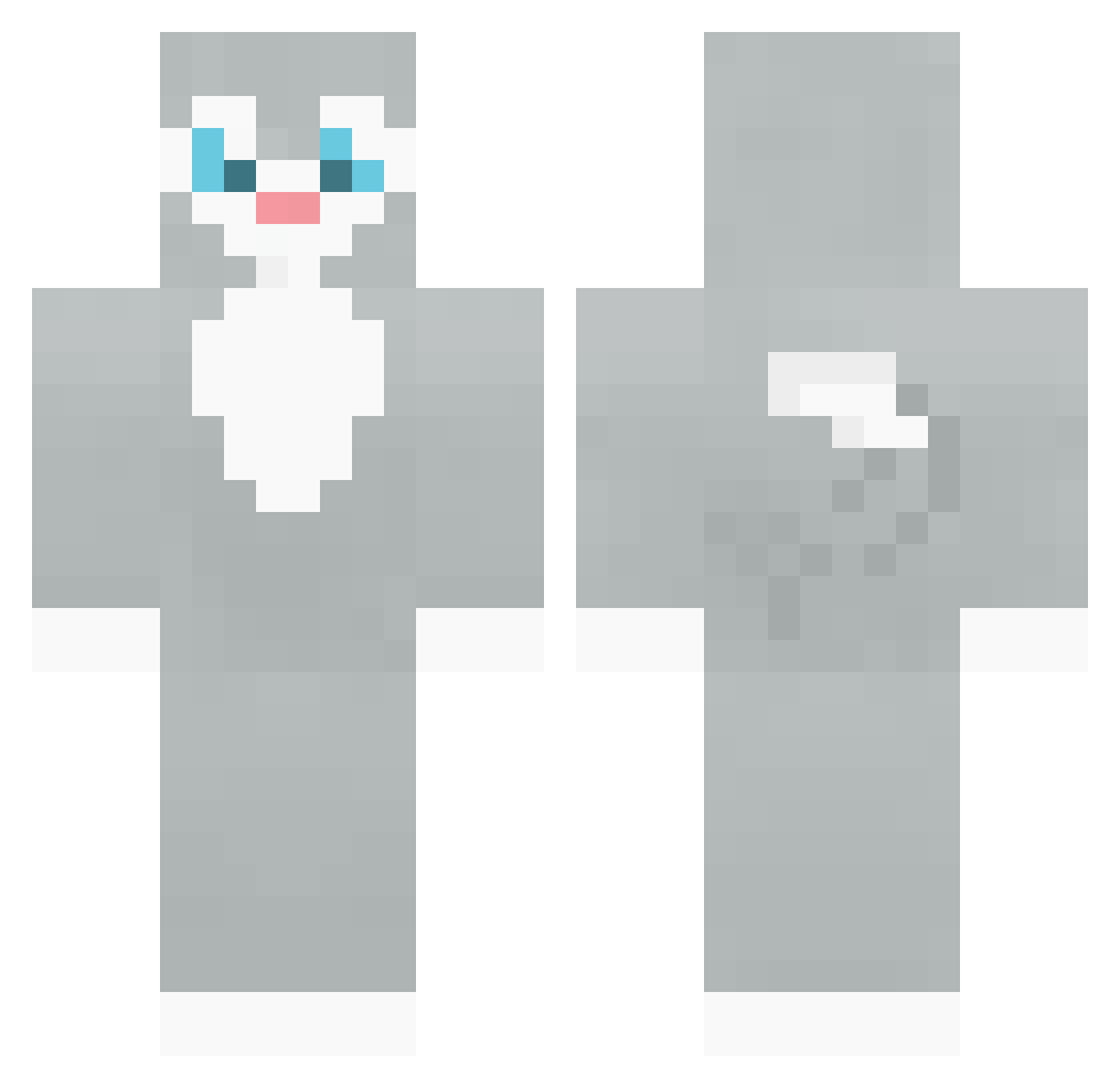 Gelatoni_ Minecraft skin, front and back view