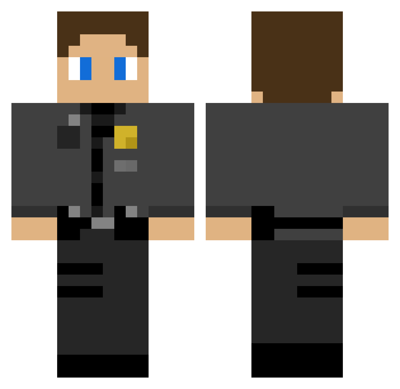 capricornvenus Minecraft skin, front and back view