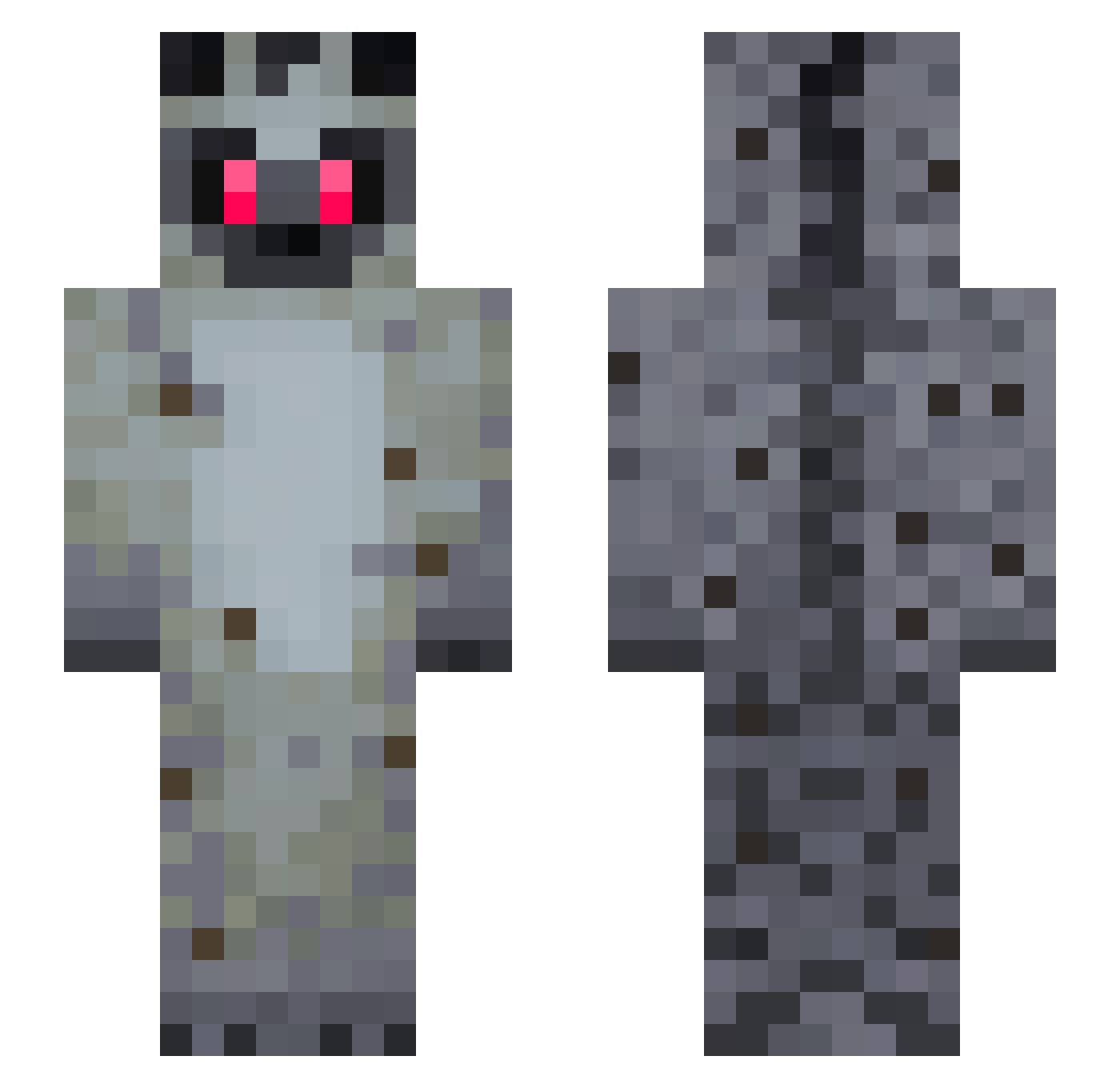 Nefarious_Nova Minecraft skin, front and back view