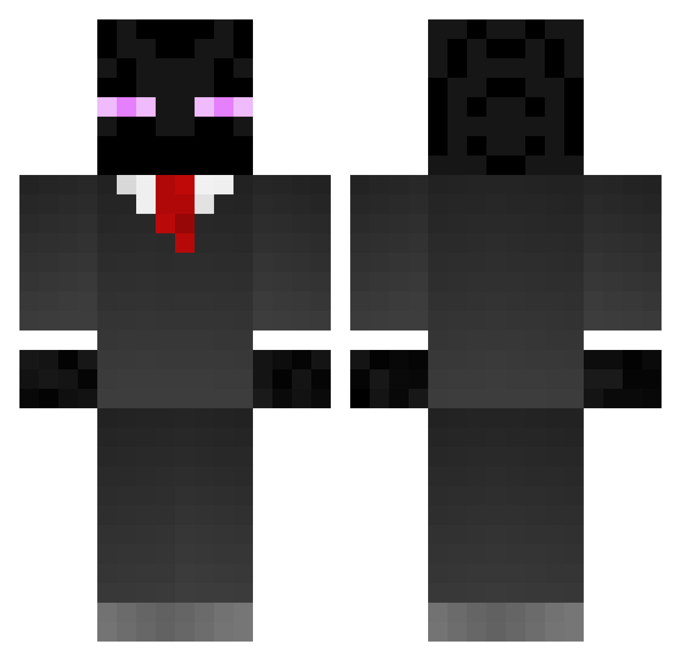 synter02 Minecraft skin, front and back view
