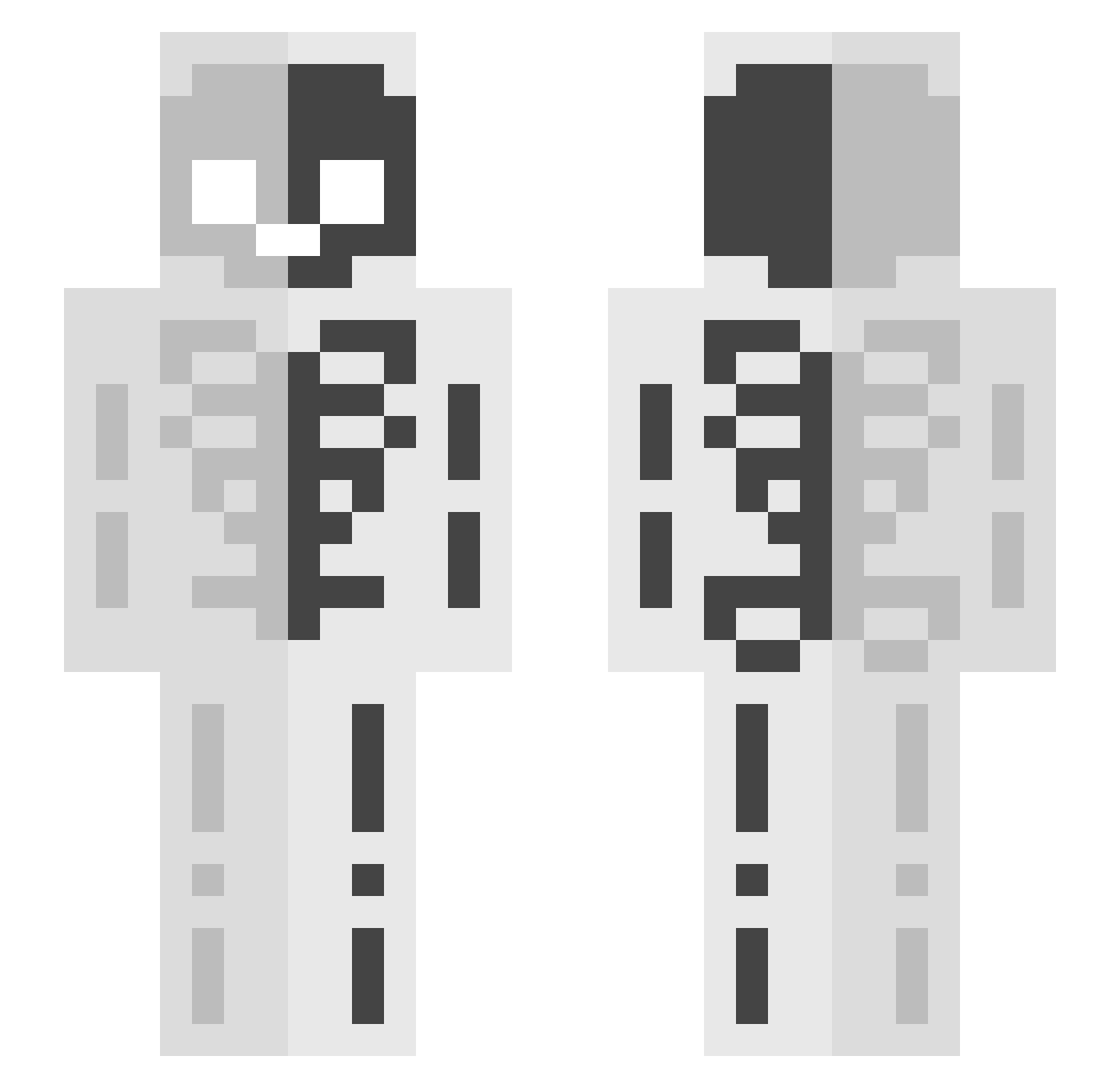 kawatin17 Minecraft skin, front and back view
