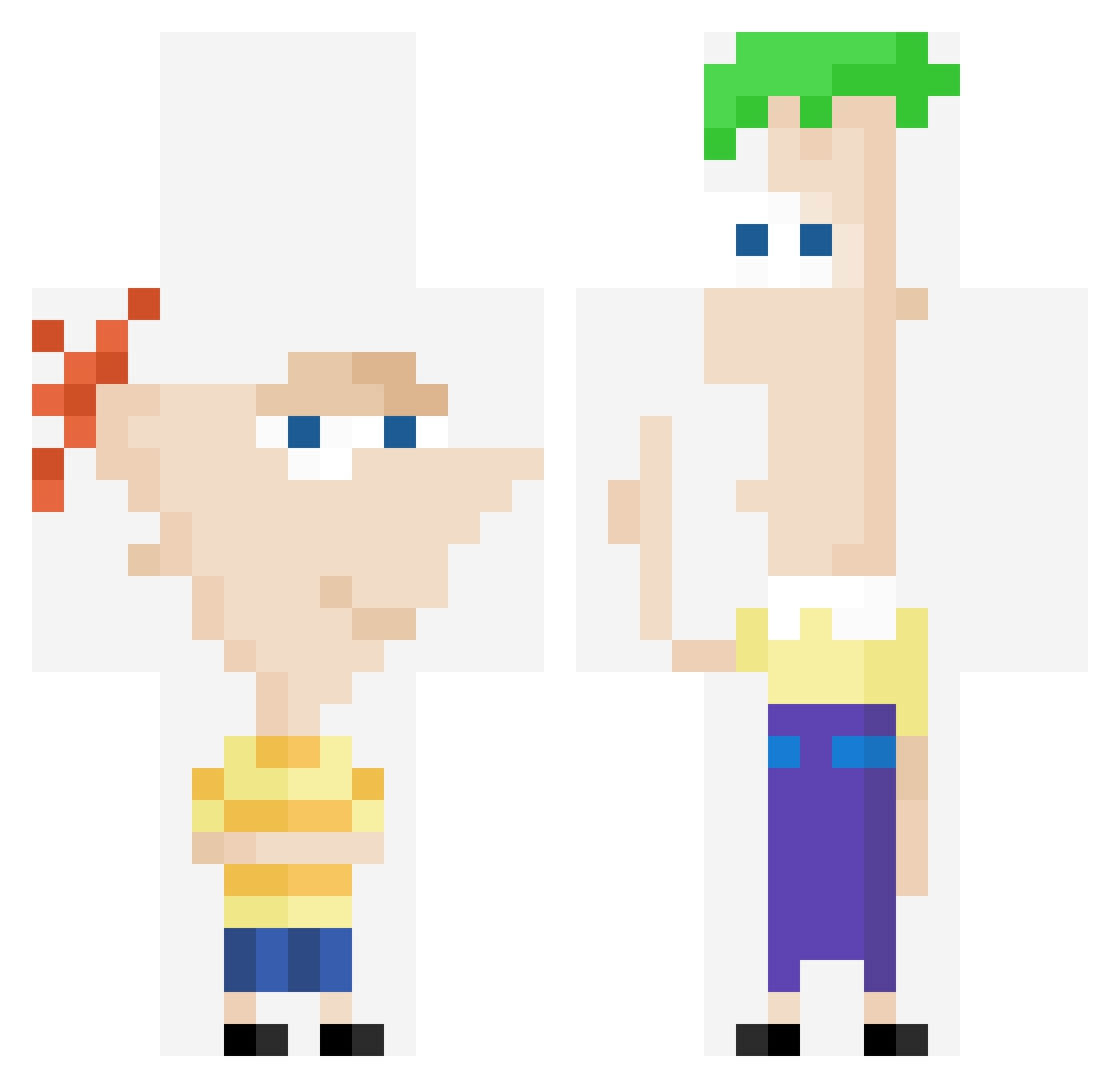 TeaTeaTeaTeaTea Minecraft skin, front and back view