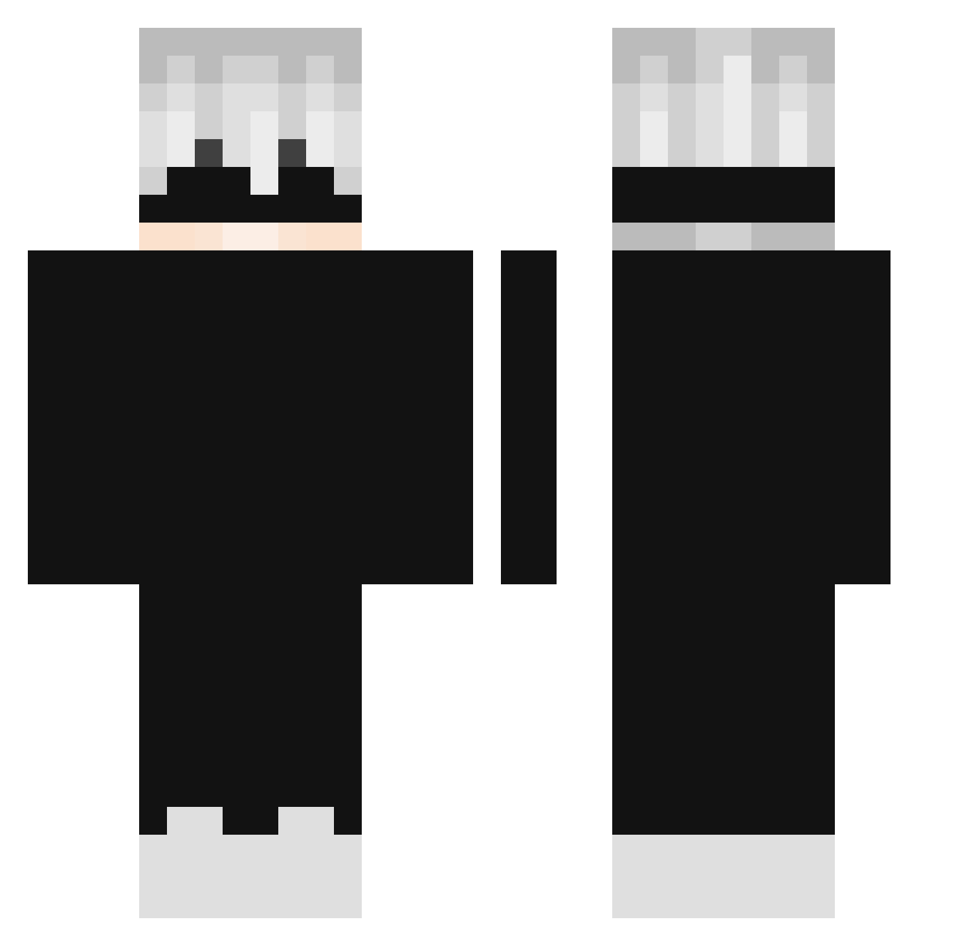 Vibezwithrassim Minecraft skin, front and back view