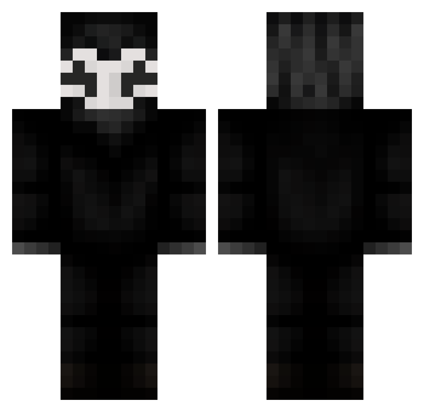 Boloney Minecraft skin, front and back view