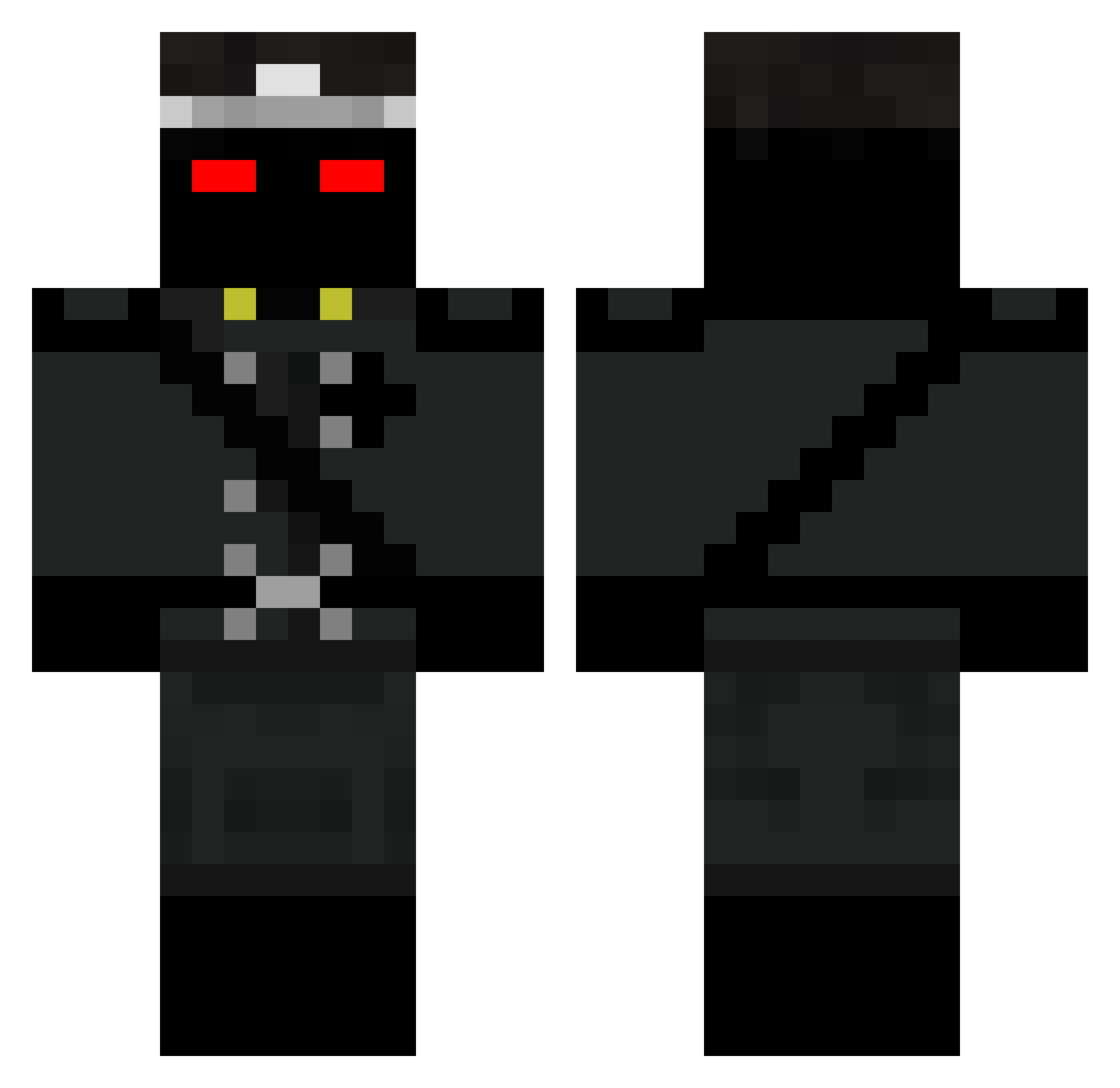 relexlucas Minecraft skin, front and back view