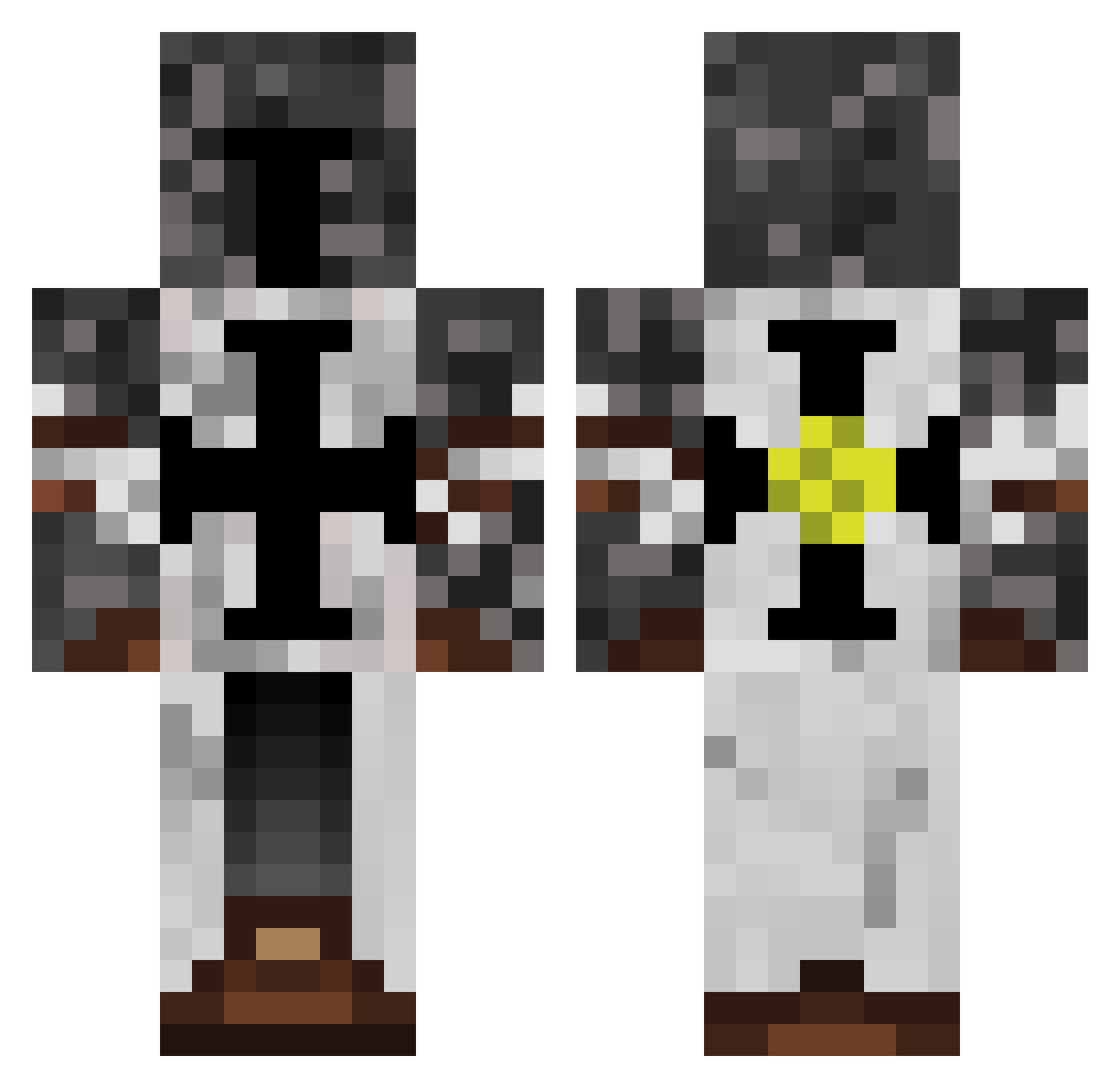 Ente_125 Minecraft skin, front and back view