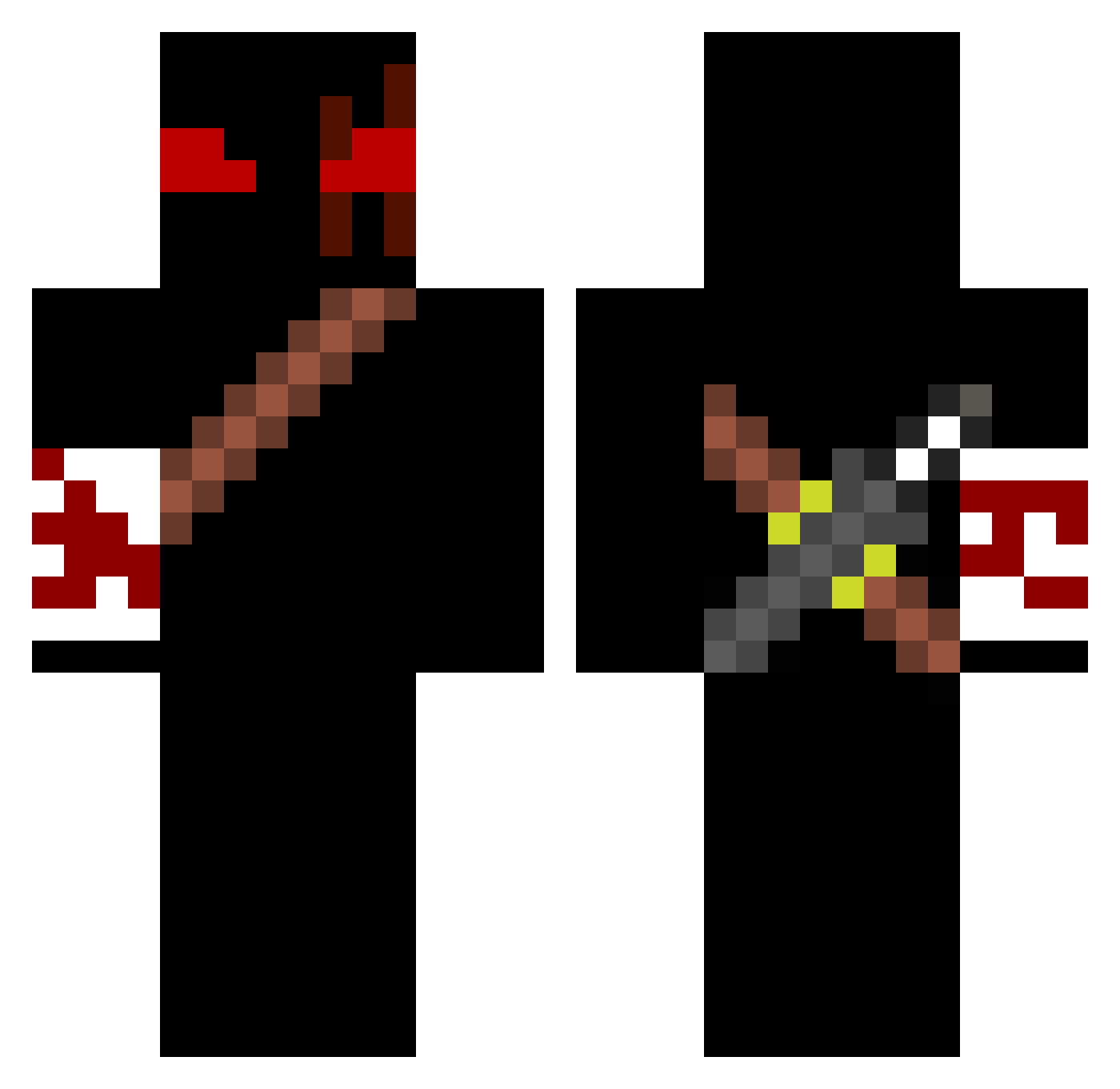 kougatcandle570 Minecraft skin, front and back view