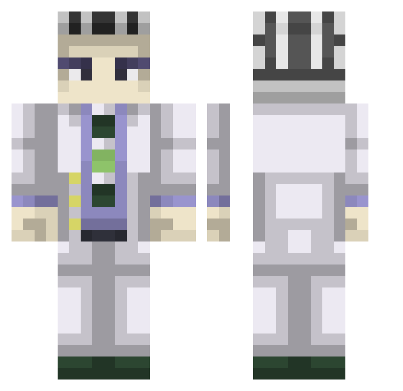 nerumen1004 Minecraft skin, front and back view