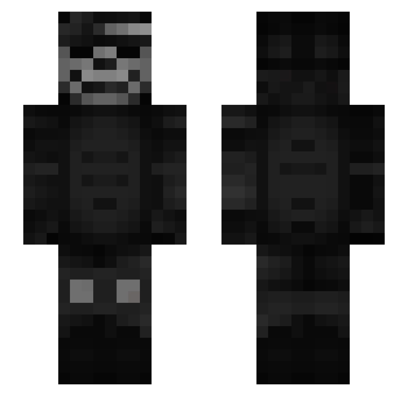 yiqe420 Minecraft skin, front and back view
