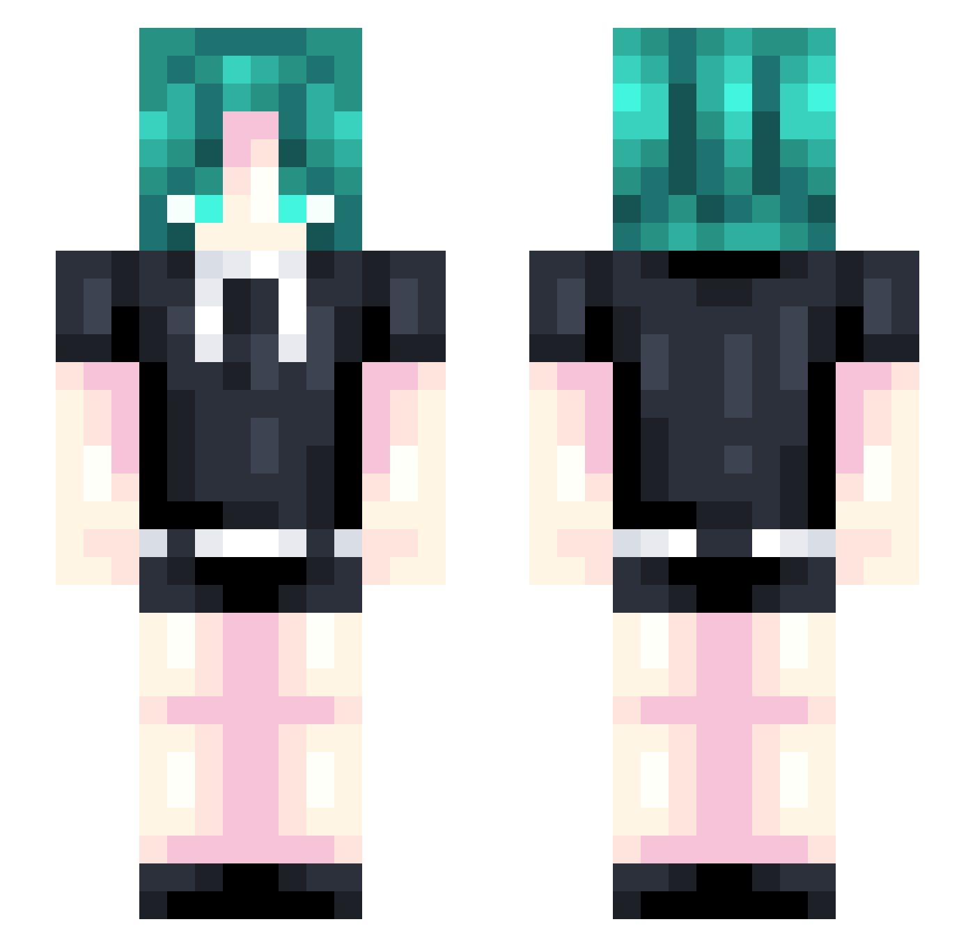 YordleRat Minecraft skin, front and back view