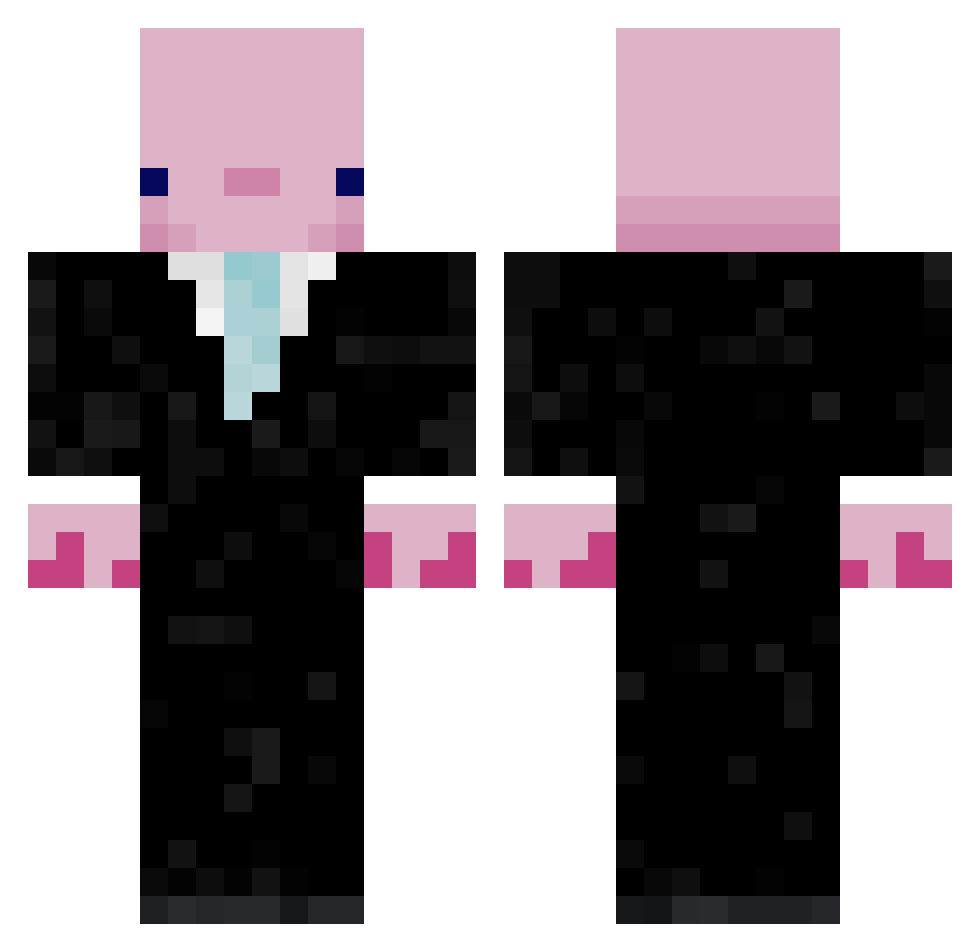 thezork67 Minecraft skin, front and back view